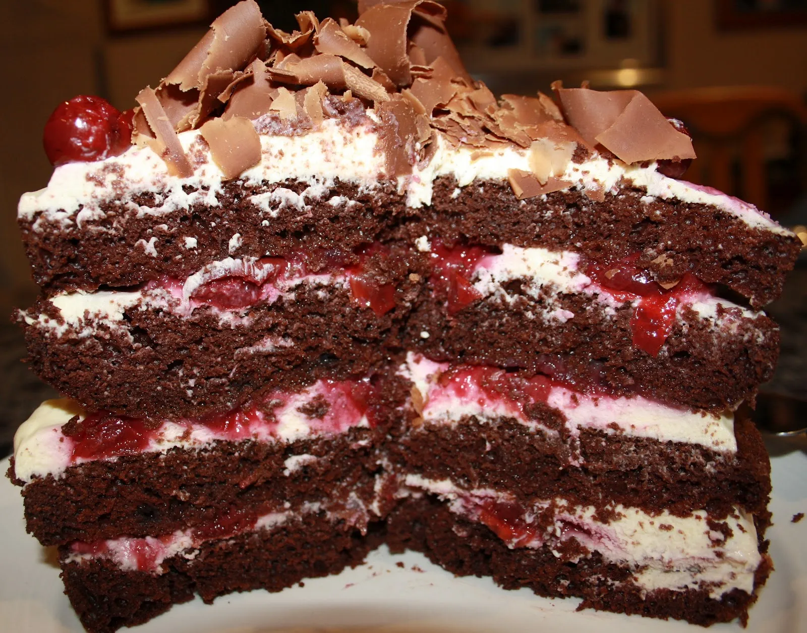 Black Forest Chocolate Fudge Cake