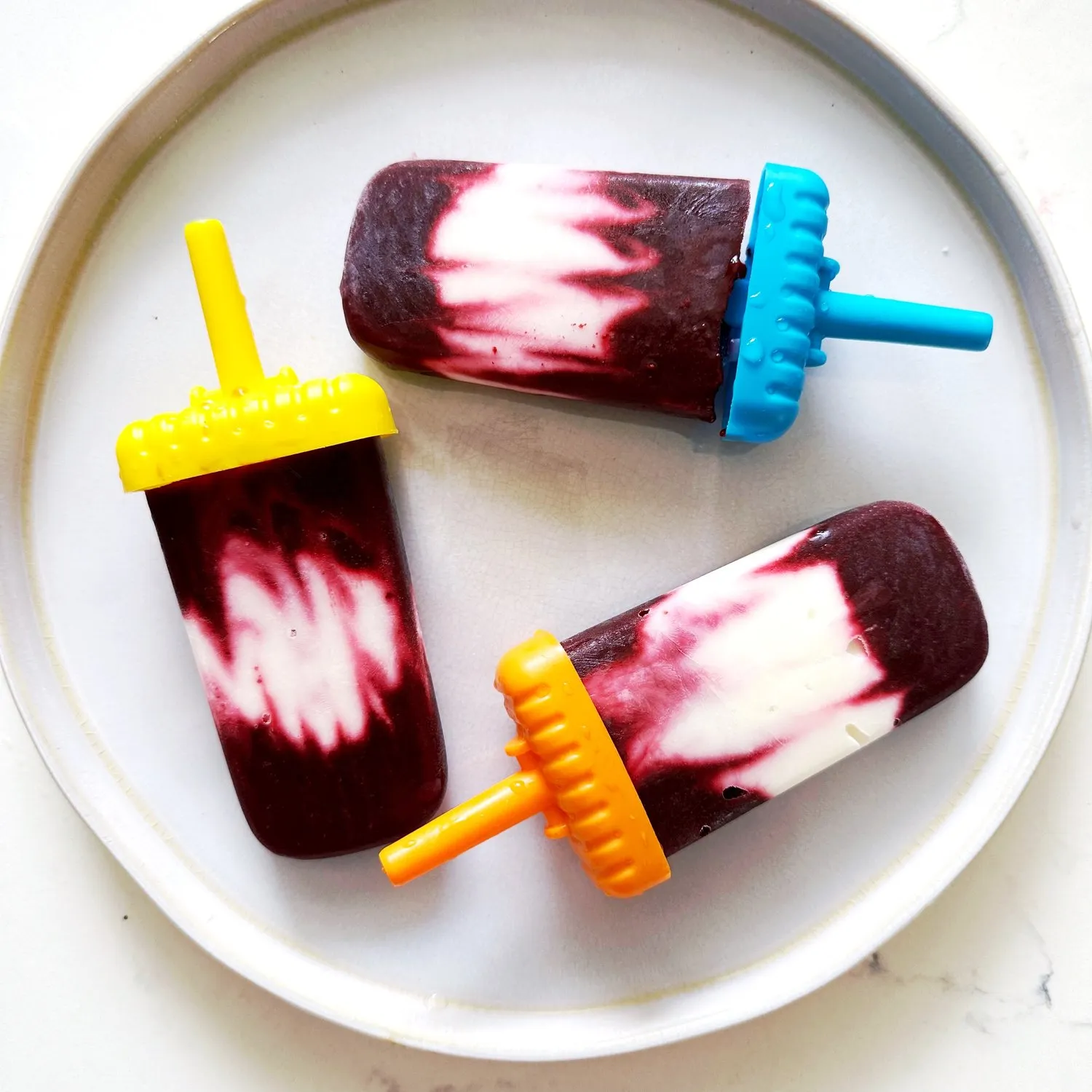 Blackberry Lime Cheesecake Popsicle