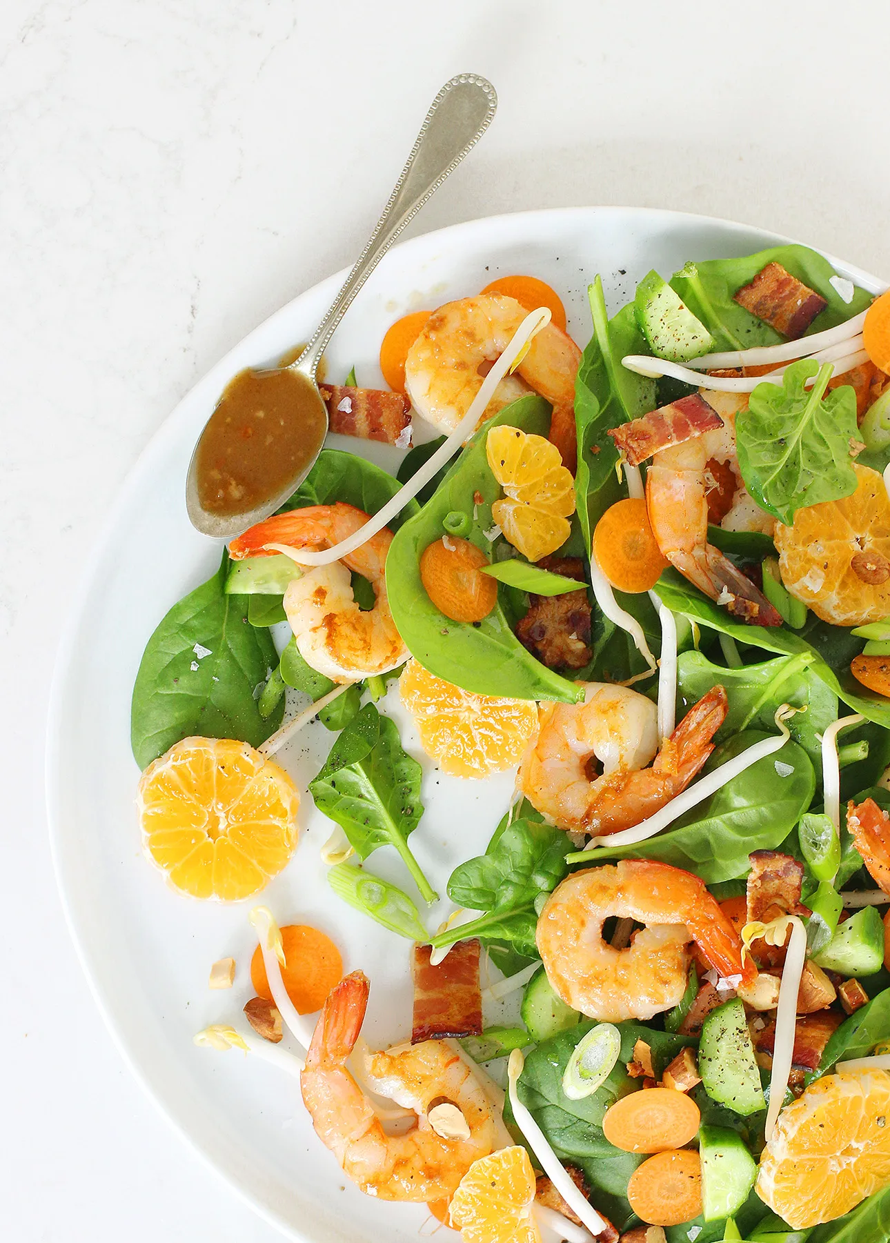 Blood Orange Marmalade Ginger Shrimp Salad