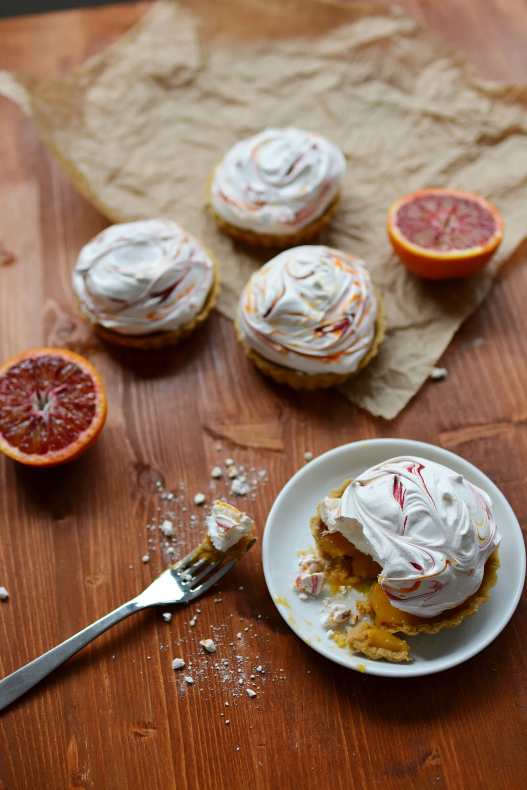 Blood Orange Meringue Pie