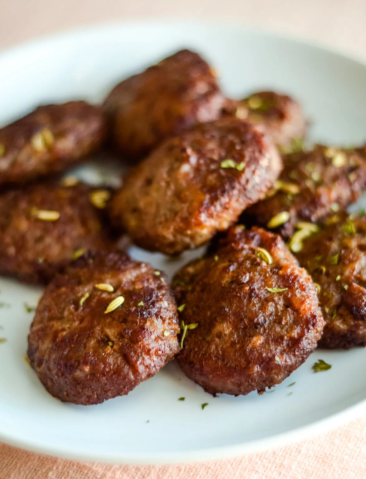 Blueberry Air Fryer Breakfast Sausage Patties
