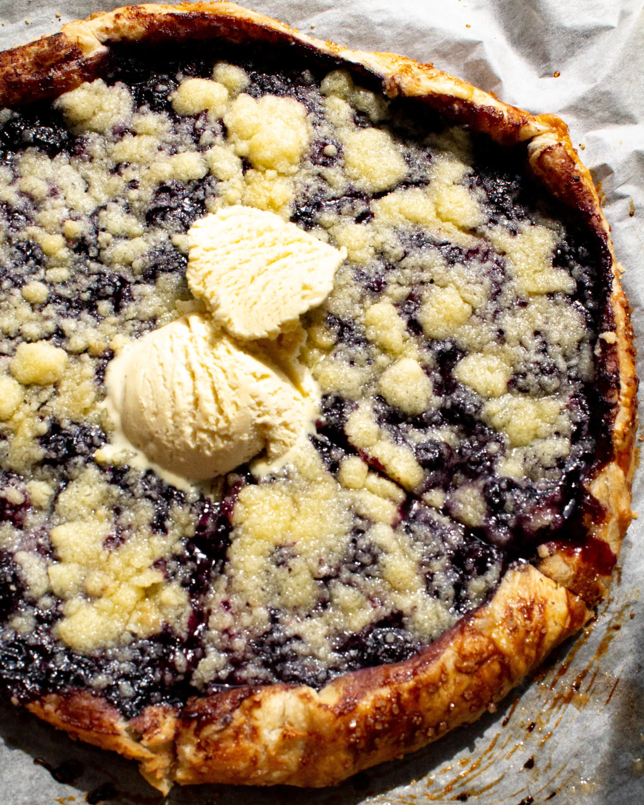 Blueberry Almond Crumble Galette