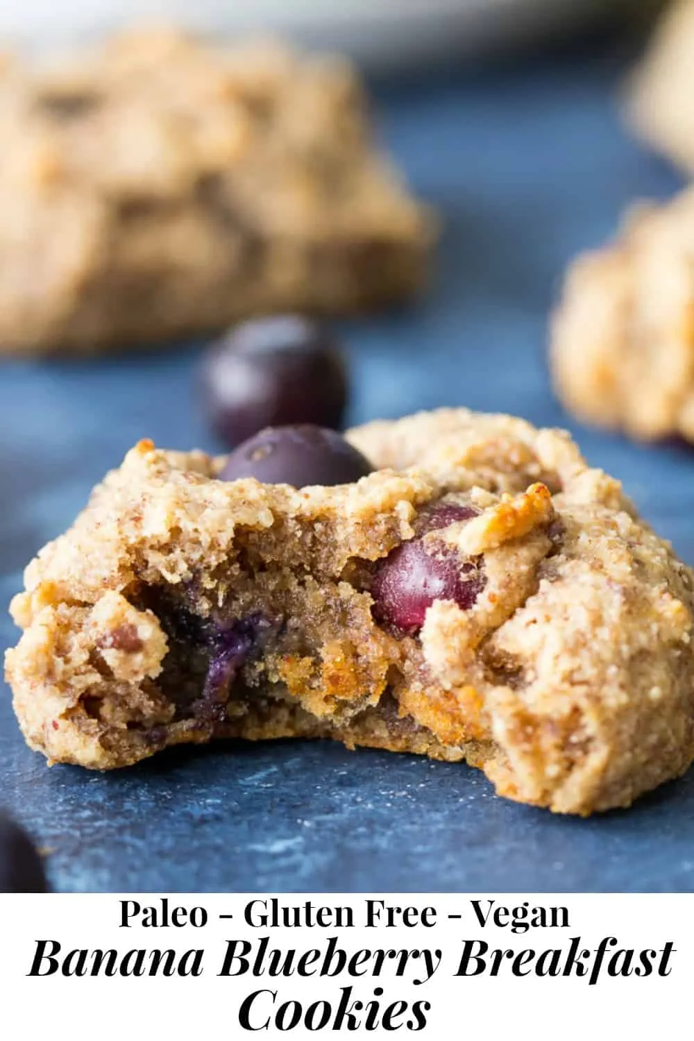 Blueberry Breakfast Cookies Paleo Vegan
