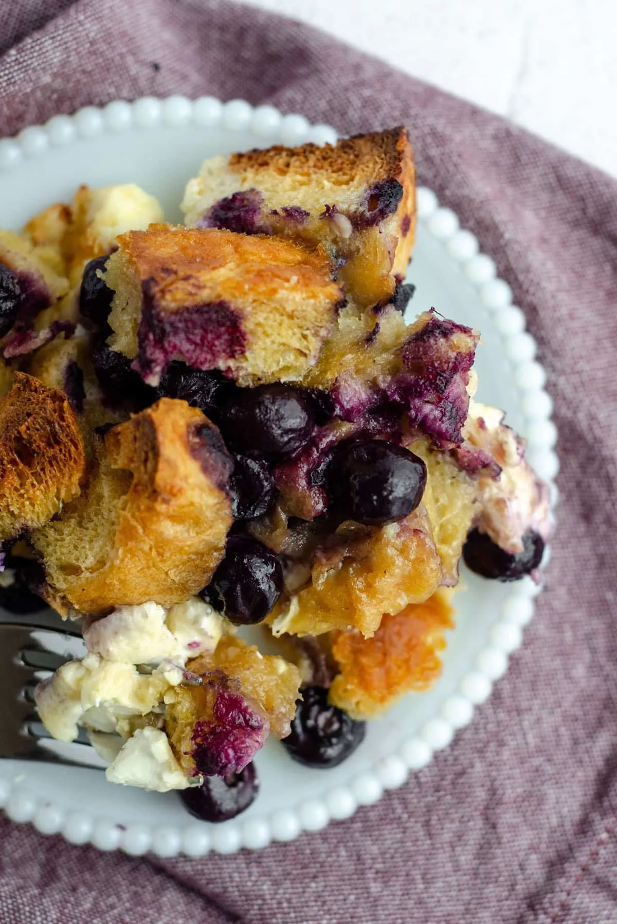 Blueberry Cinnamon Crumb Baked French Toast