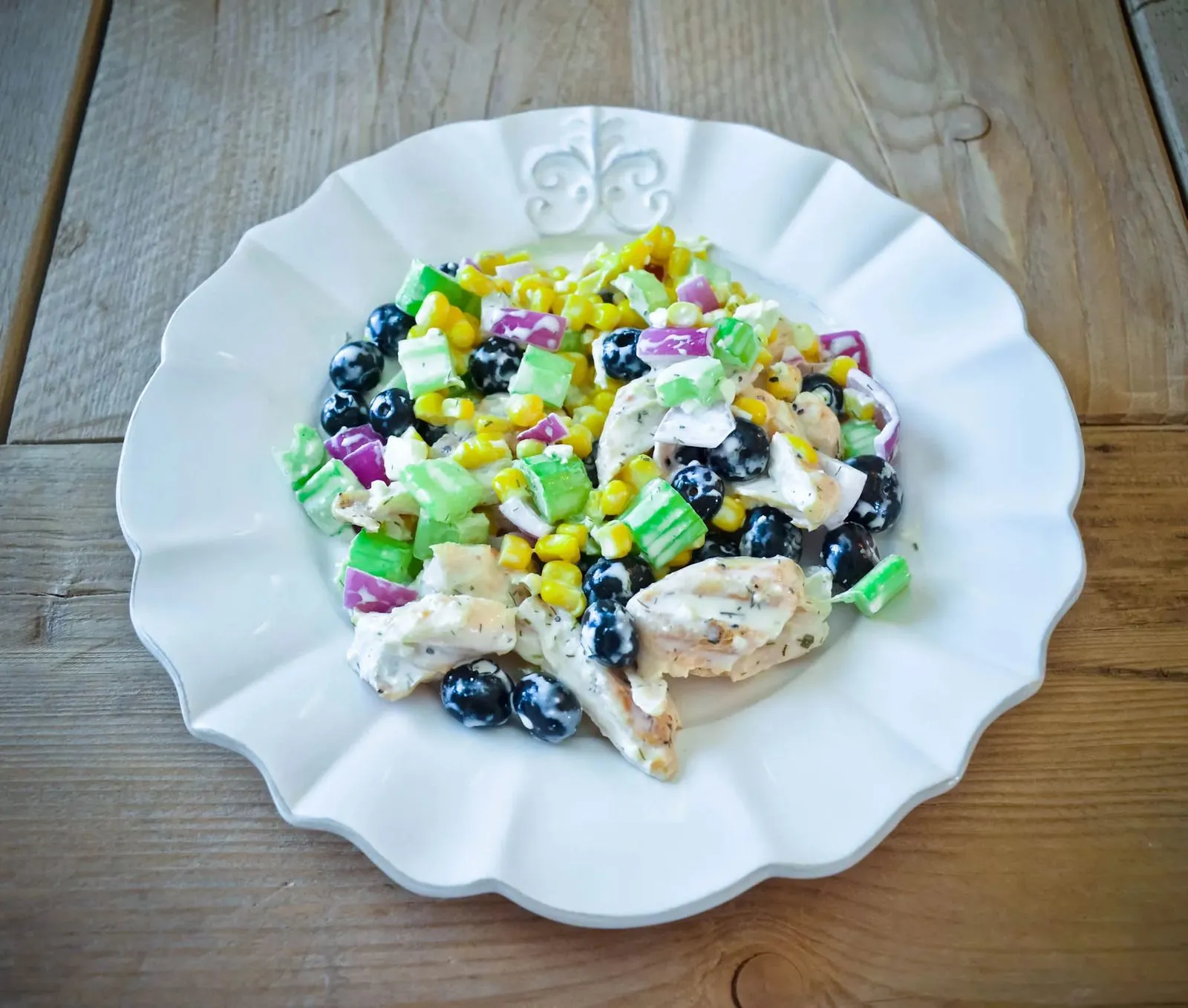 Blueberry Corn Chicken Salad