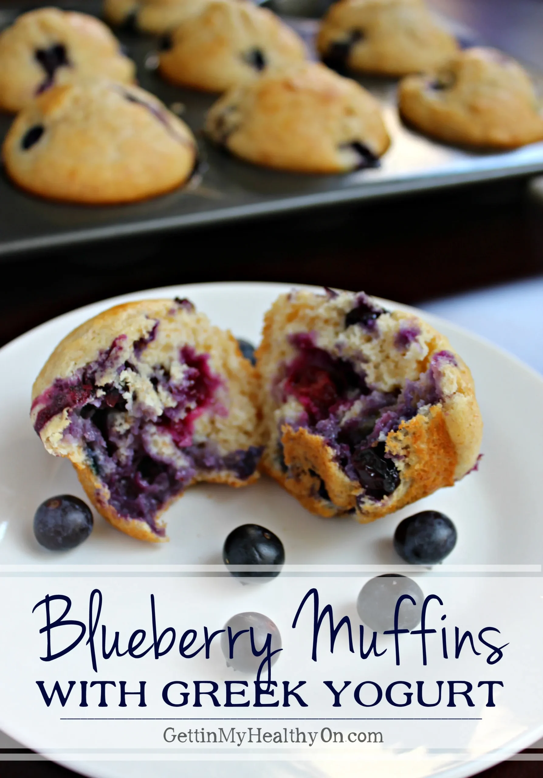 Blueberry Greek Yogurt Muffins