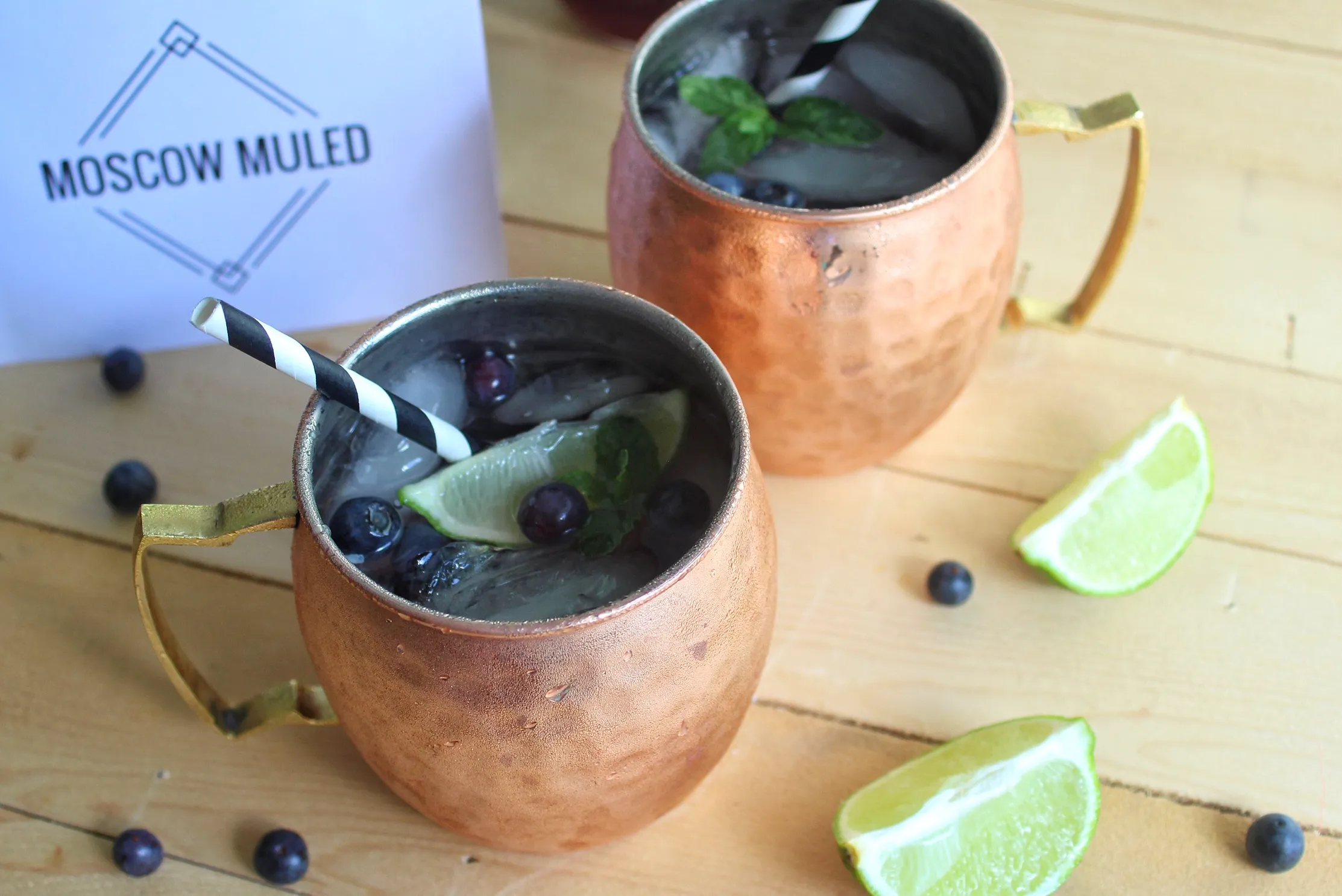 Blueberry Mint Moscow Mule