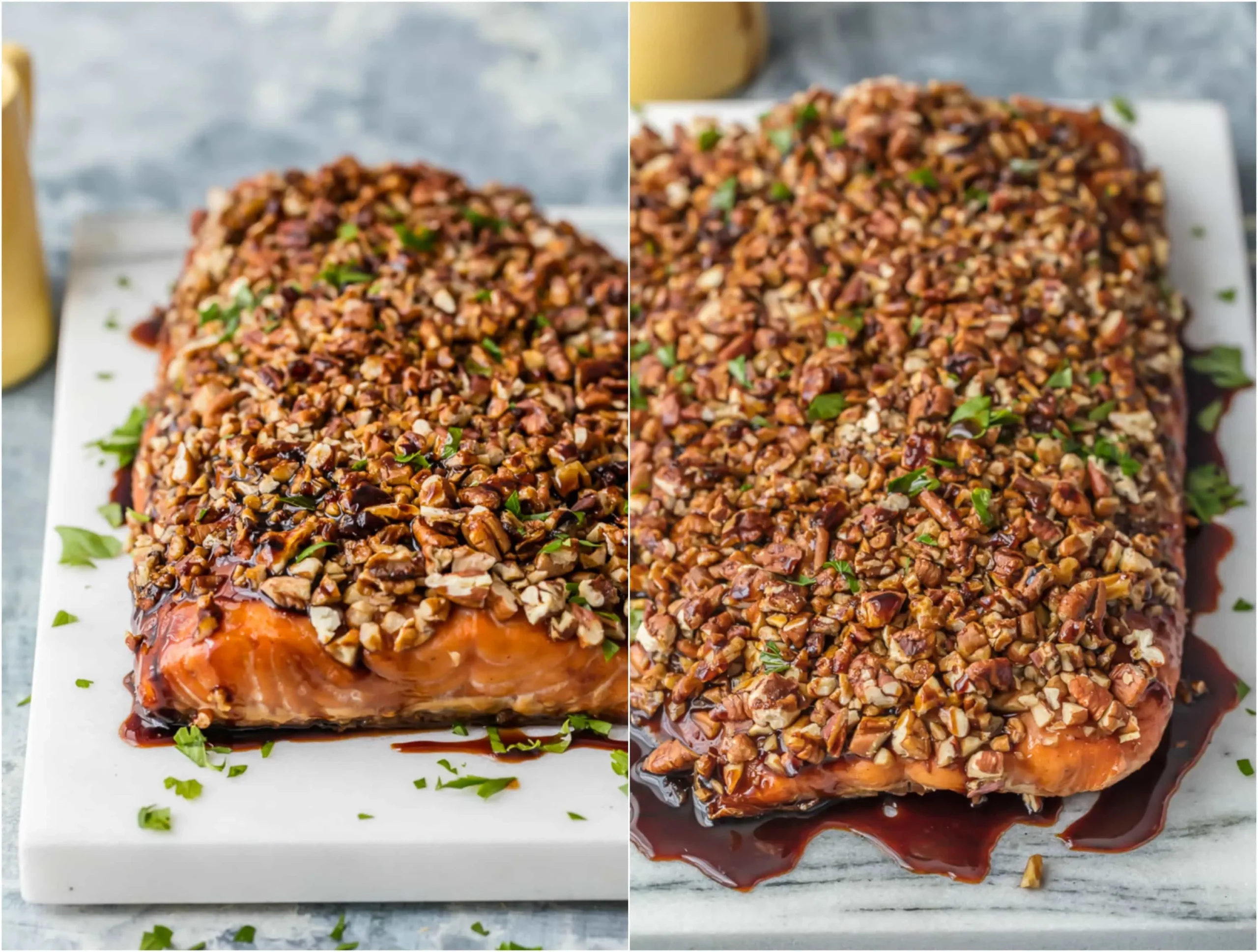 Bourbon Pecan Crusted Salmon