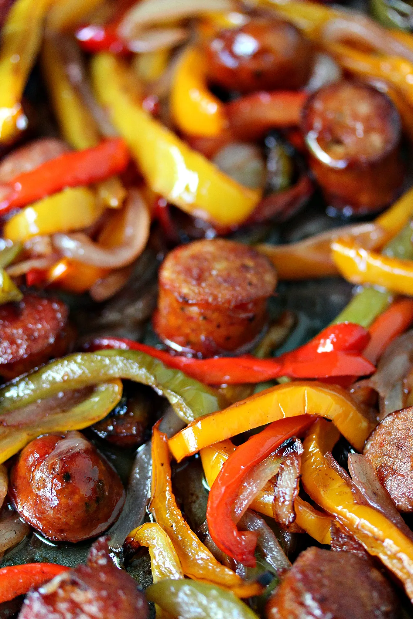 Brats and Peppers Sheet Pan Dinner