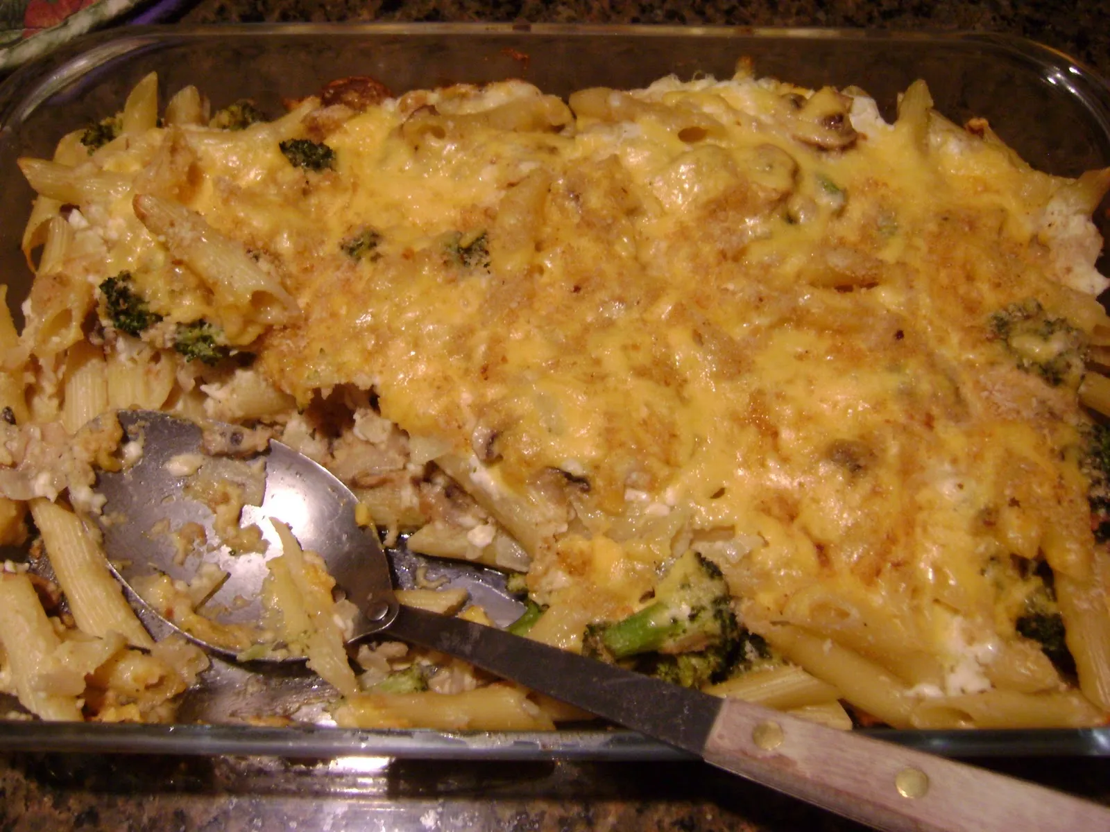 Broccoli Mushroom Noodle Casserole