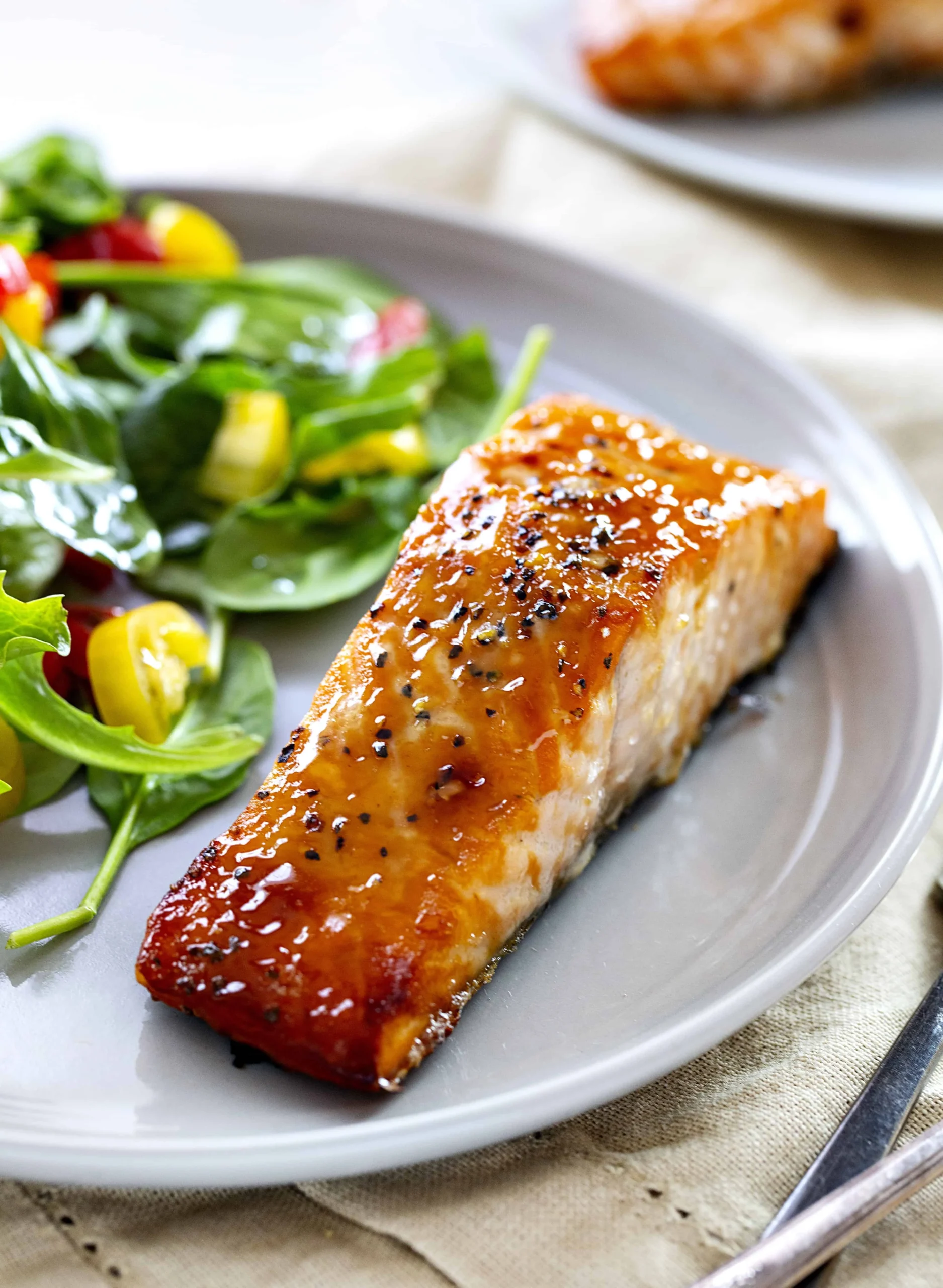 Broiled Salmon Glazed with Brown Sugar and Mustard
