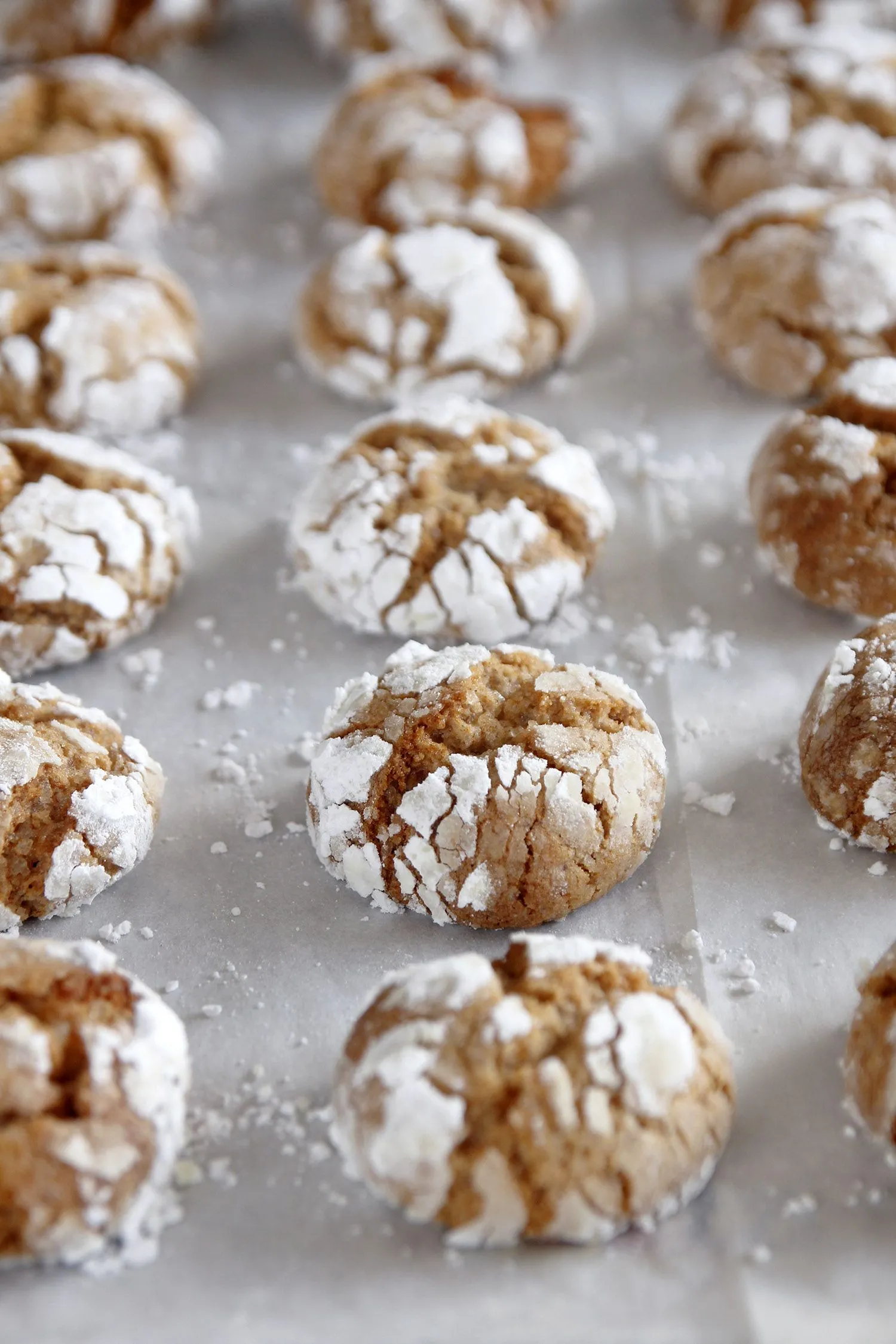 Brown Butter Almond Crinkle Cookies