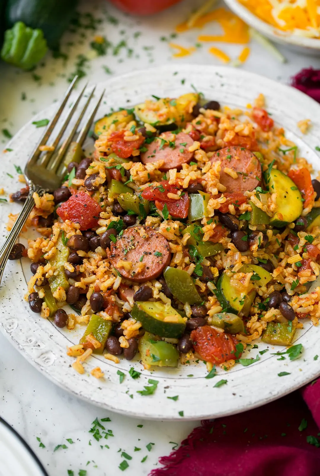 Brown Rice Zucchini Sauté