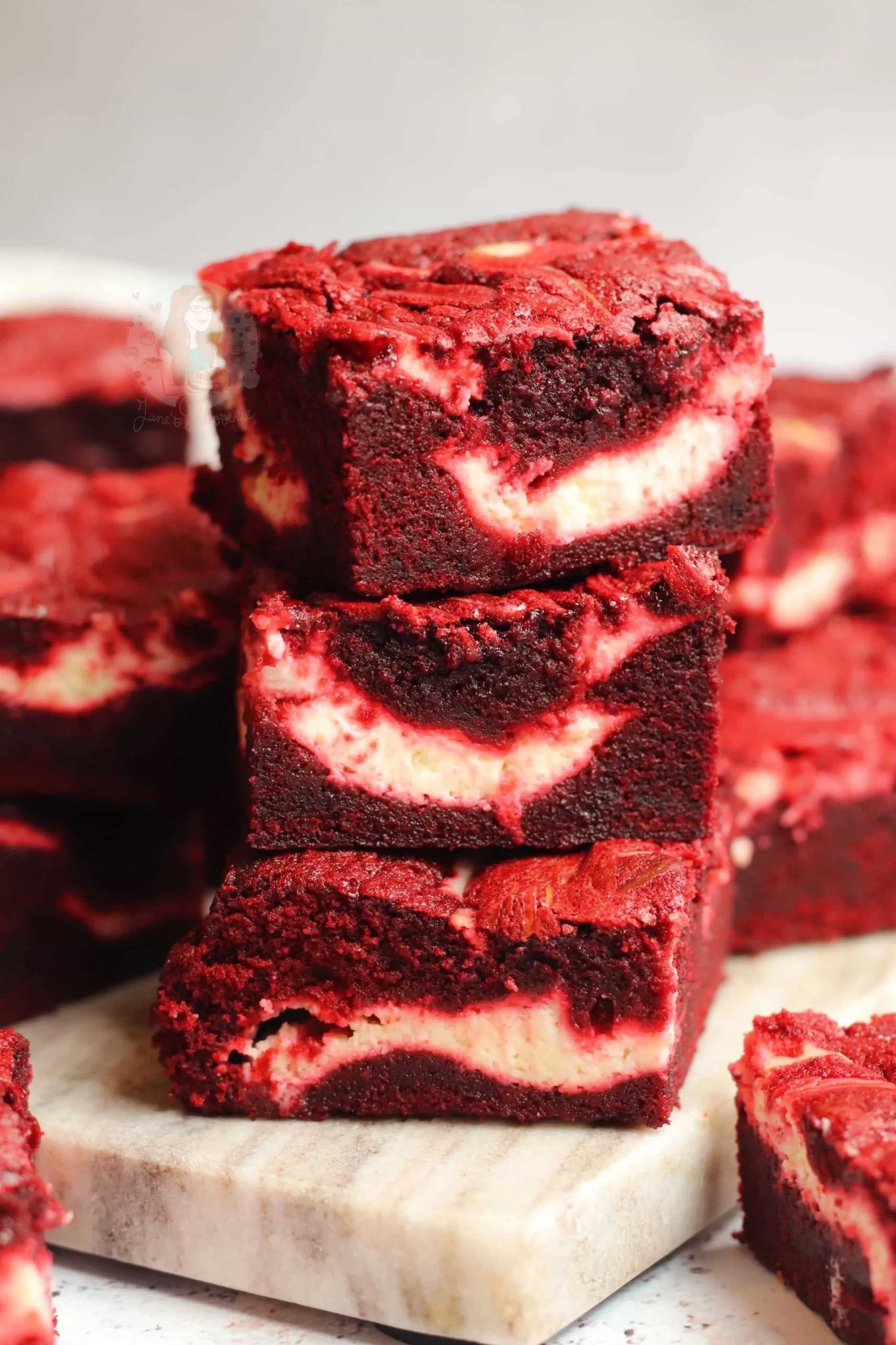 Brownie Bottom Red Velvet Cake