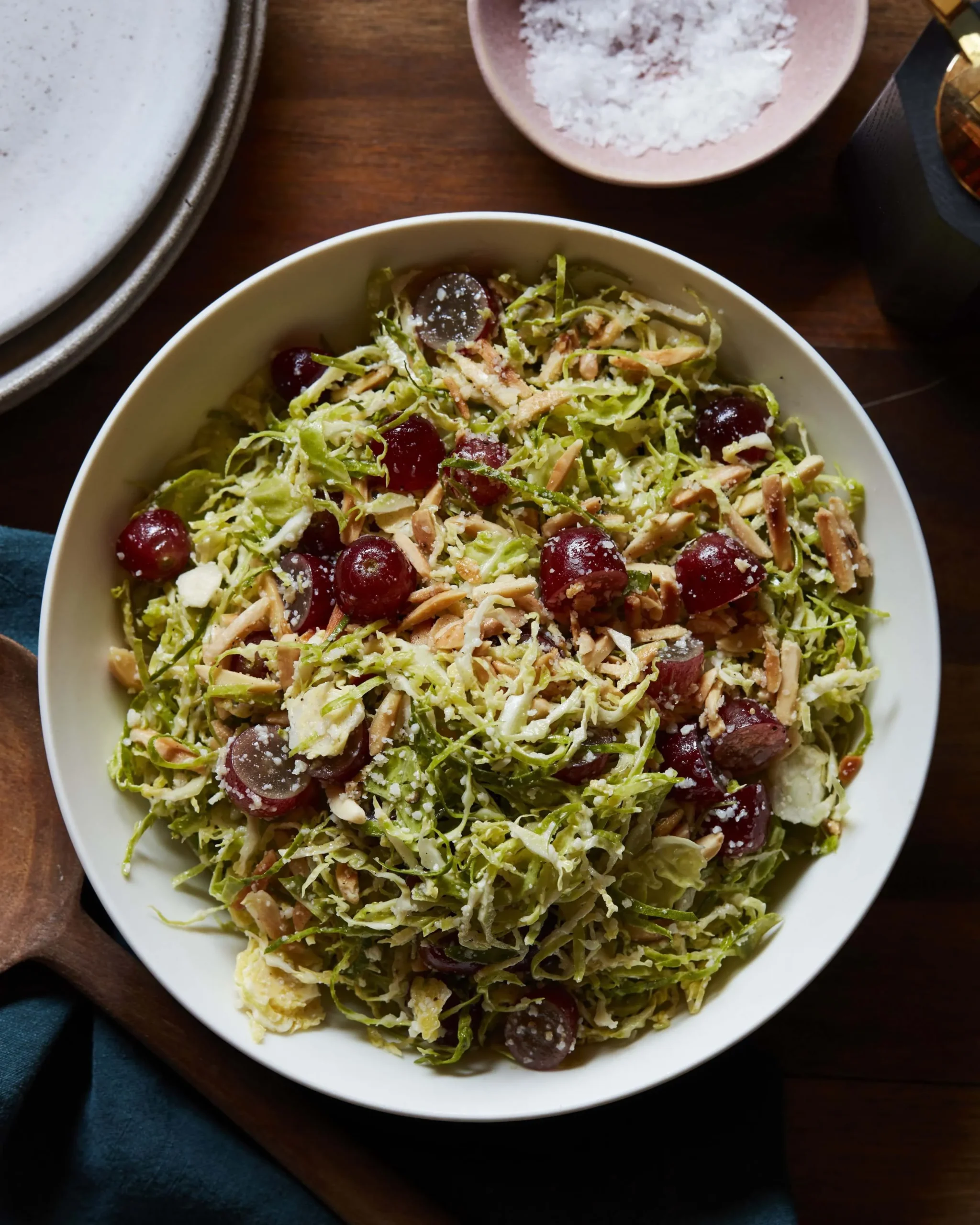 Brussels Sprouts Salad with Grapes