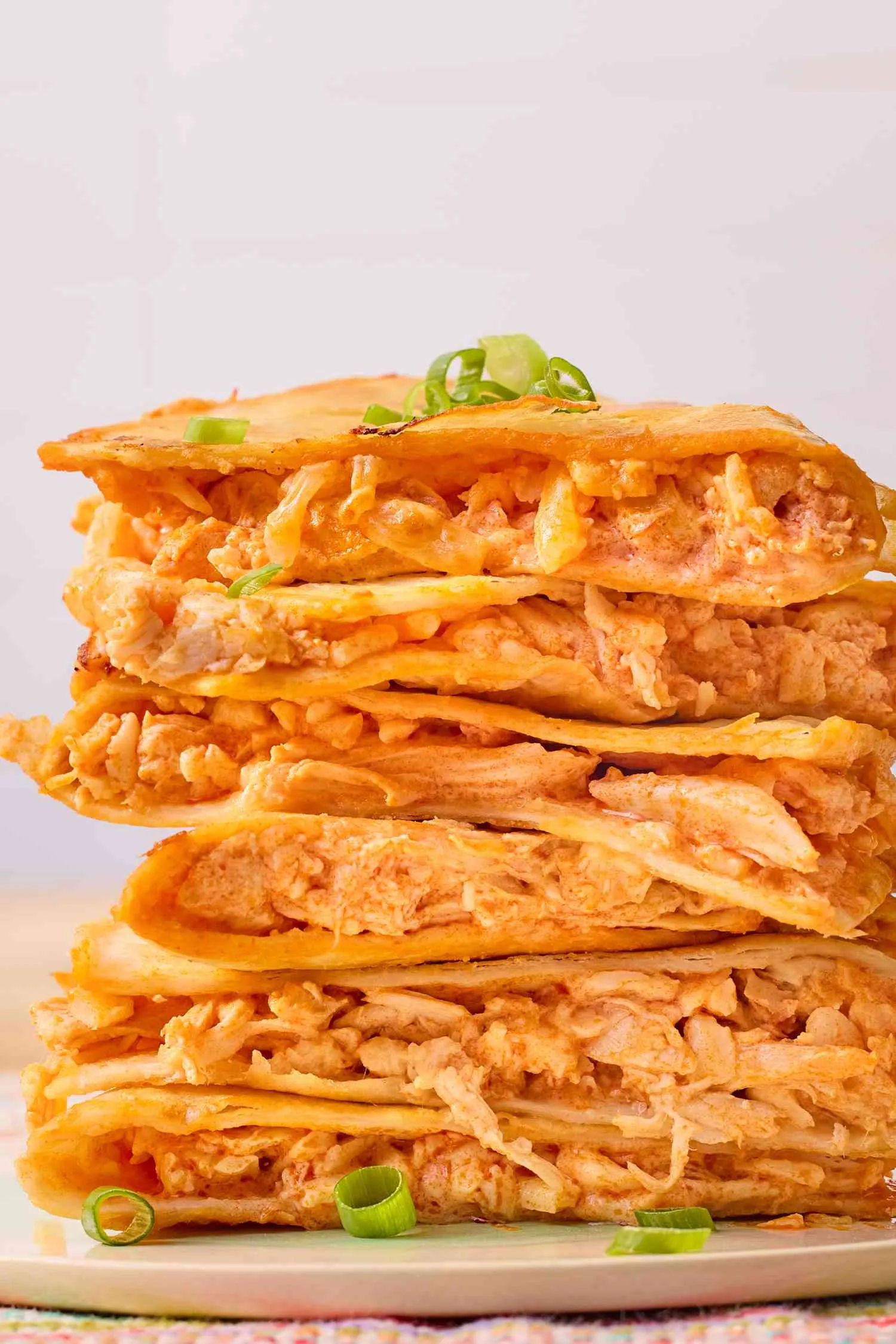 Buffalo Chicken Dip Quesadillas Sunday Supper