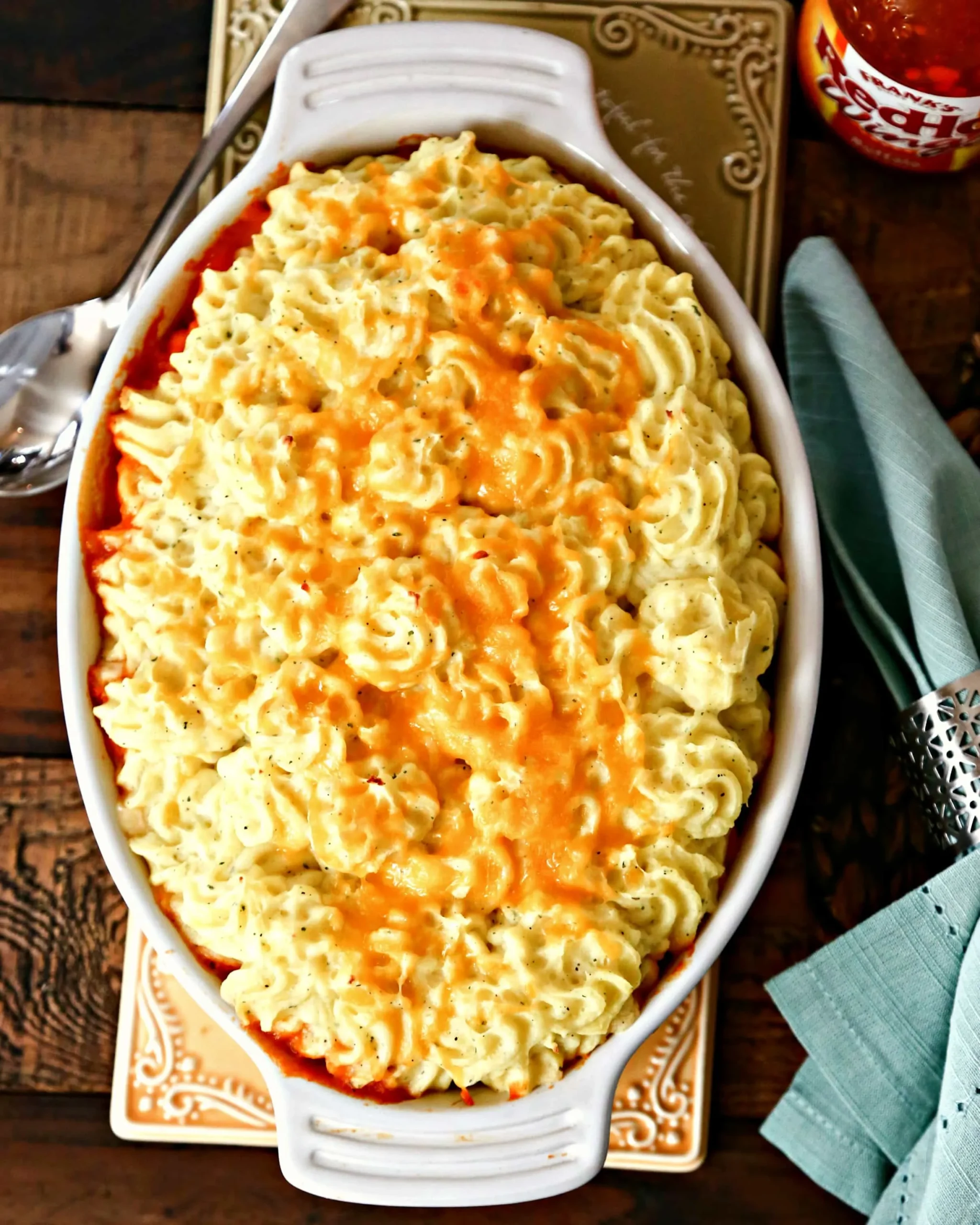Buffalo Chicken Shepherd's Pie