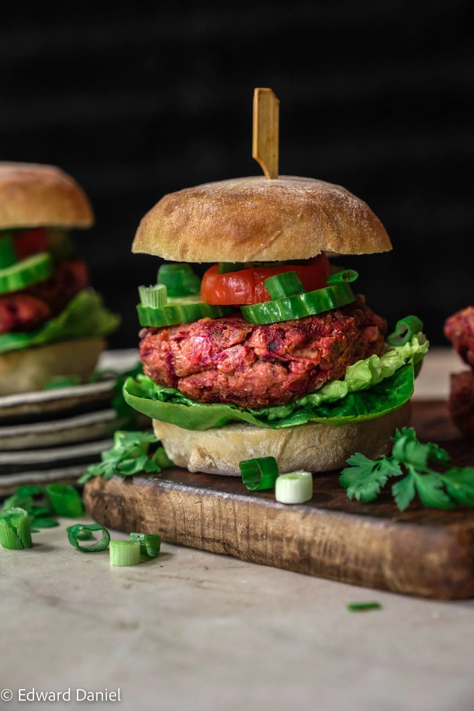 Burgers with Lemon and Coriander
