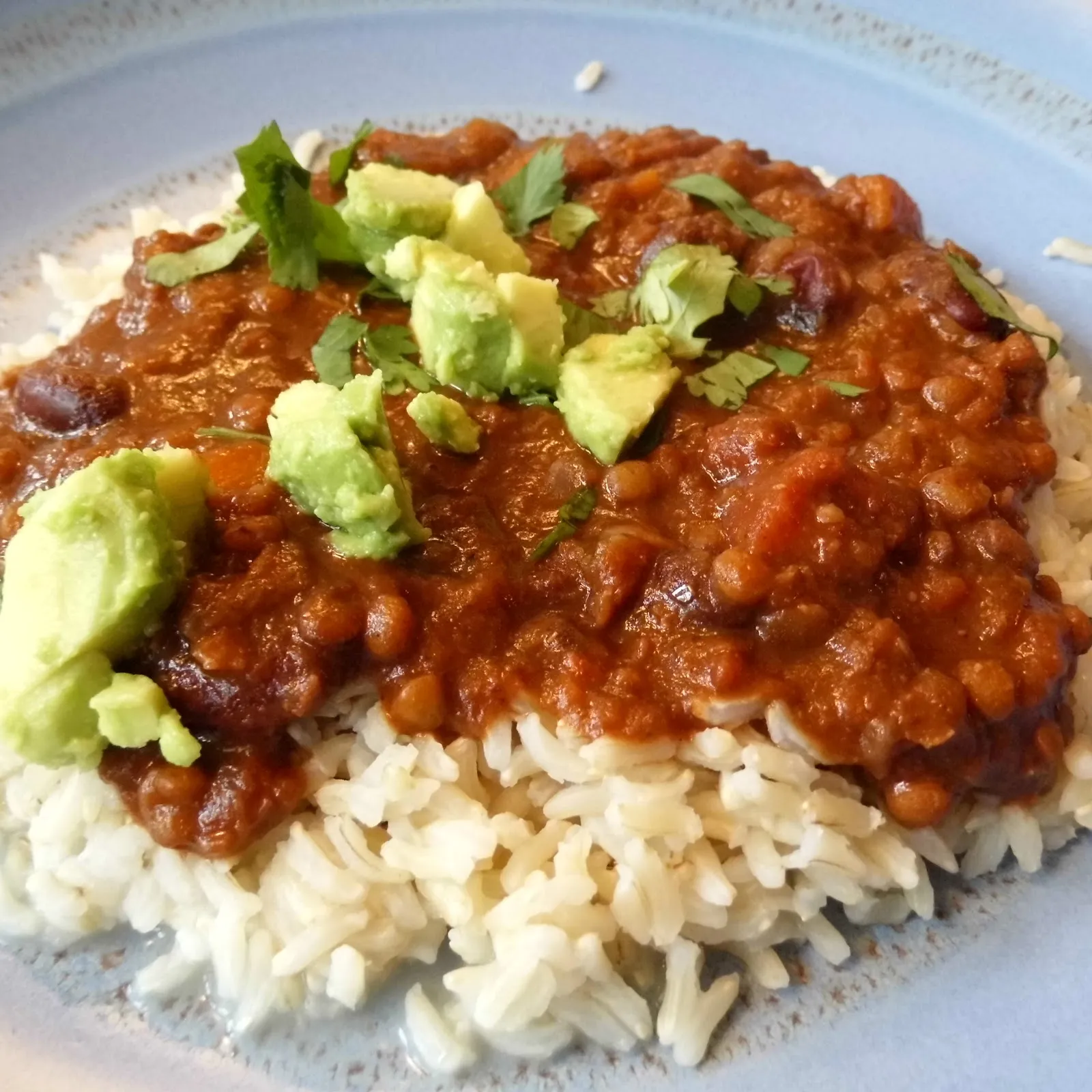 Burnt Aubergine Veggie Chili