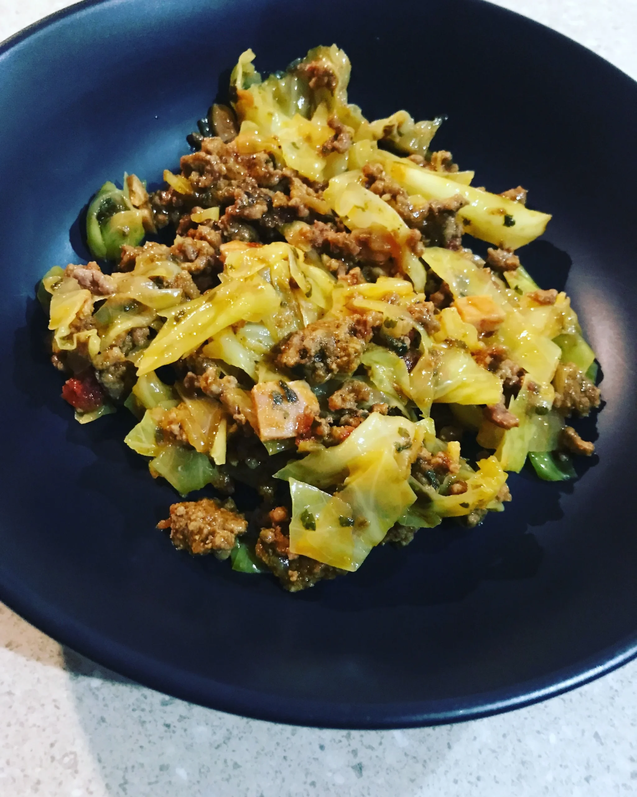 Cabbage Casserole with Mince Beef and Fresh Herbs
