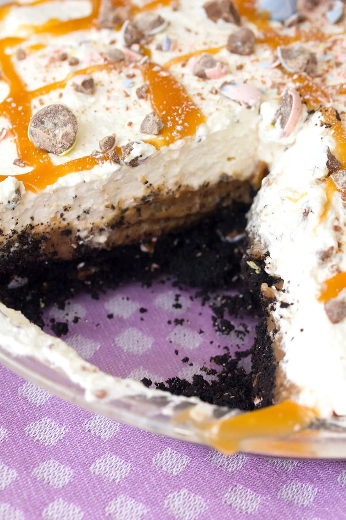 Cadbury Crème Egg Chocolate Cream Pie