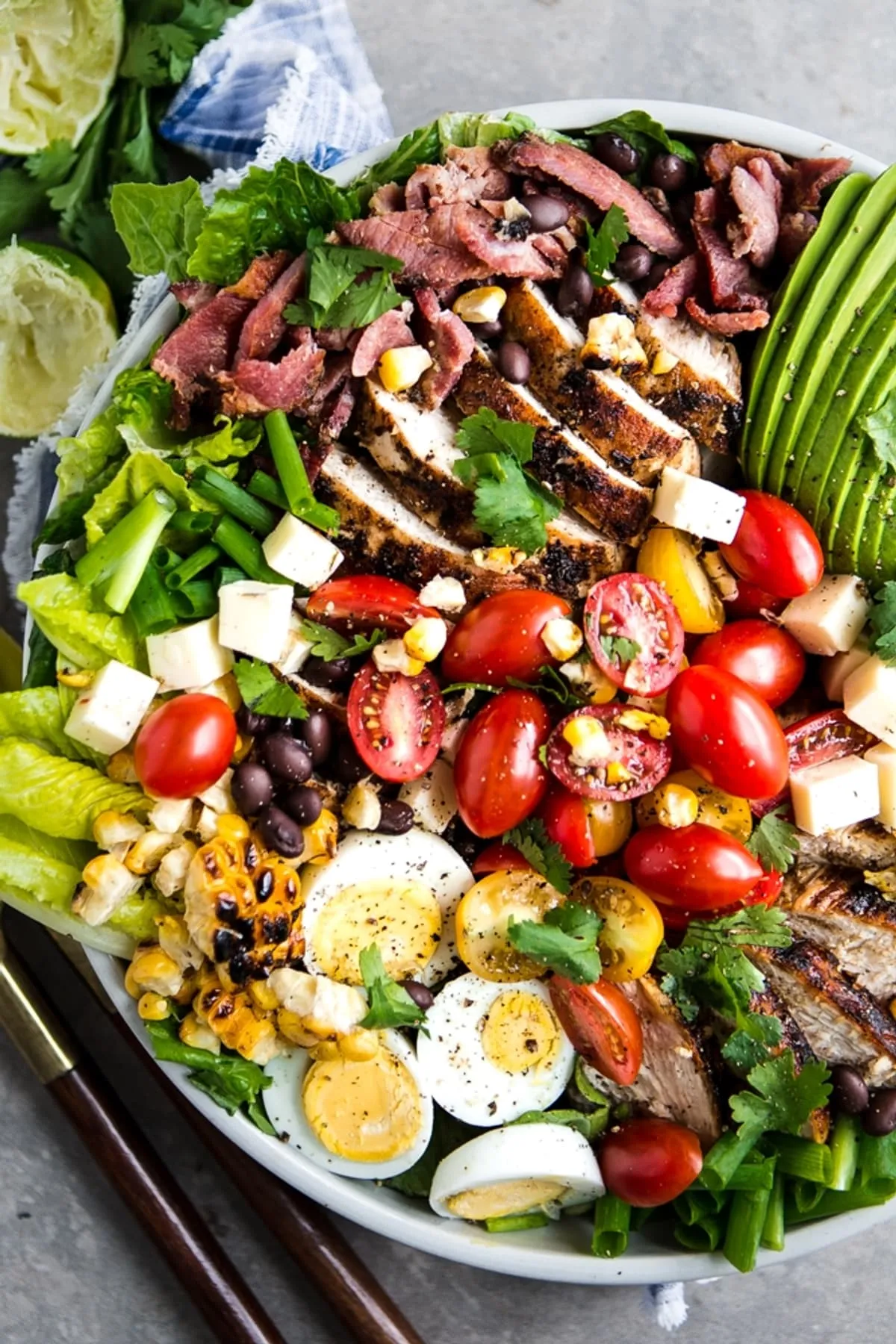 California Cobb Salad with Chipotle Avocado Ranch Dressing
