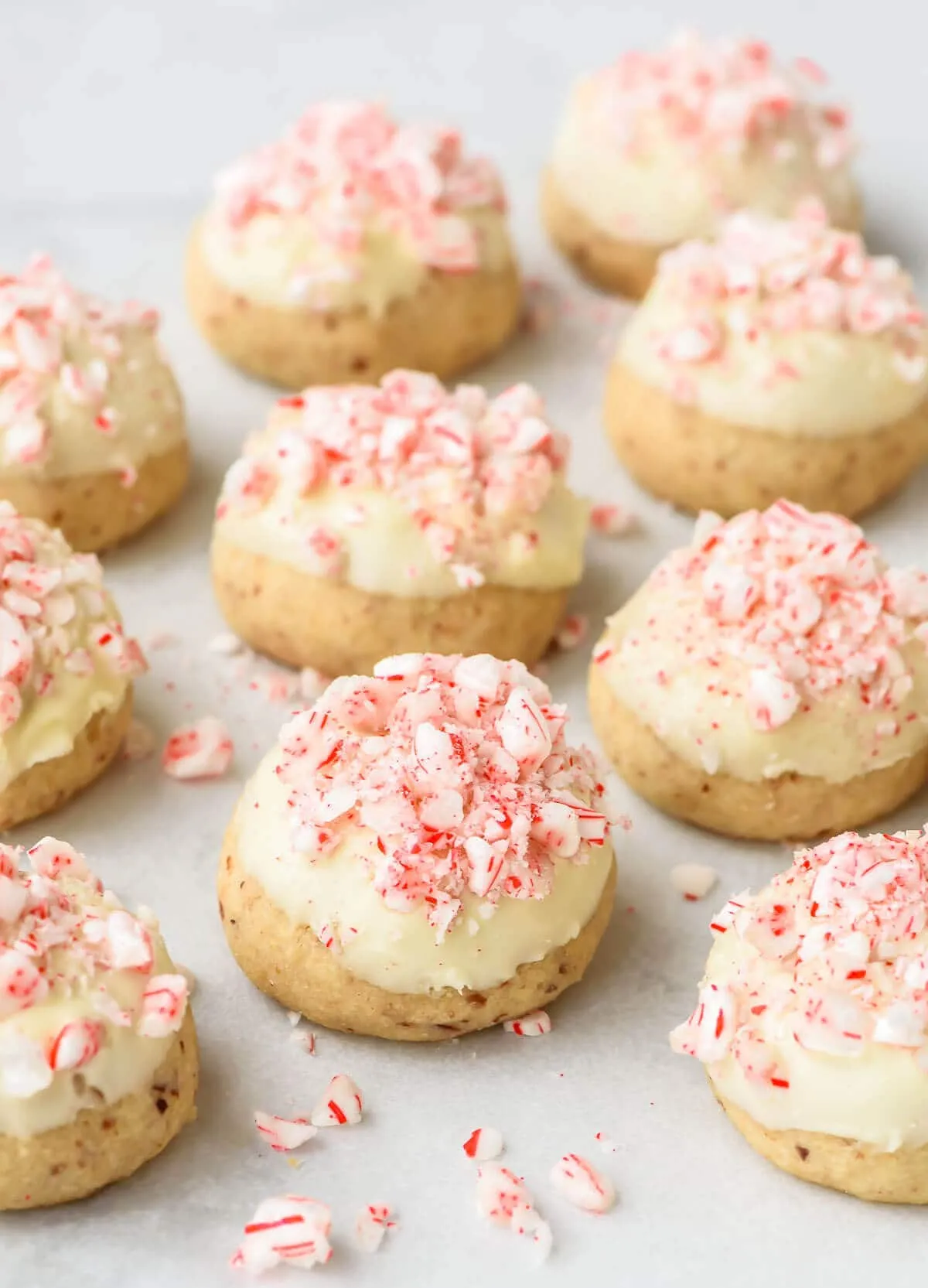 Candy Cane Snowball Cookies