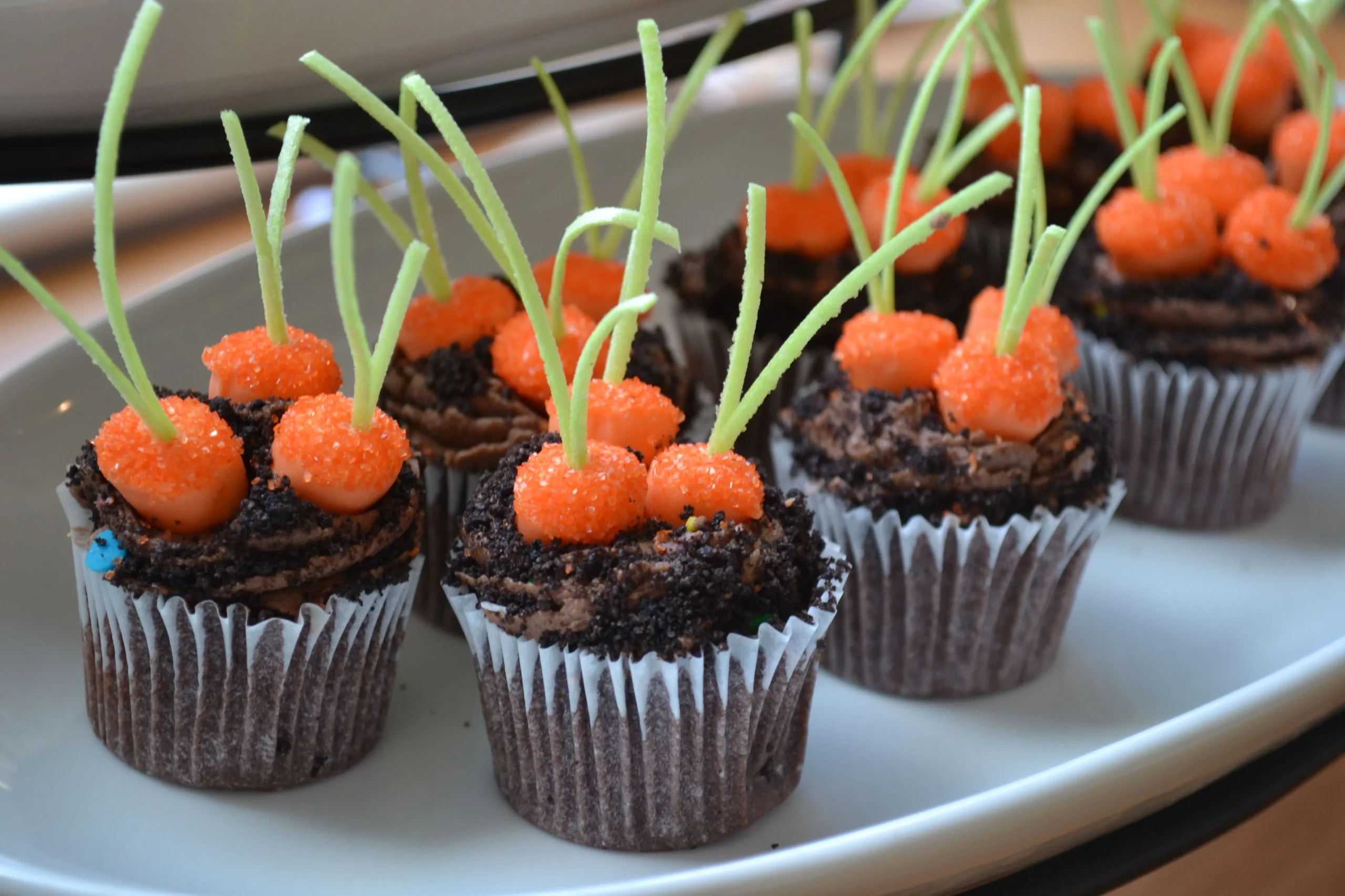 Candy Carrots Carrot Patch Cupcakes
