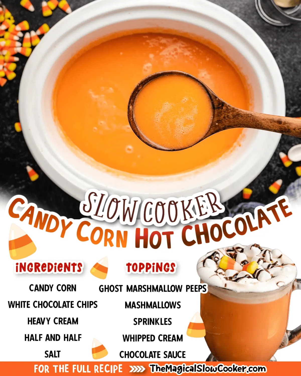 Candy Corn Hot Chocolate