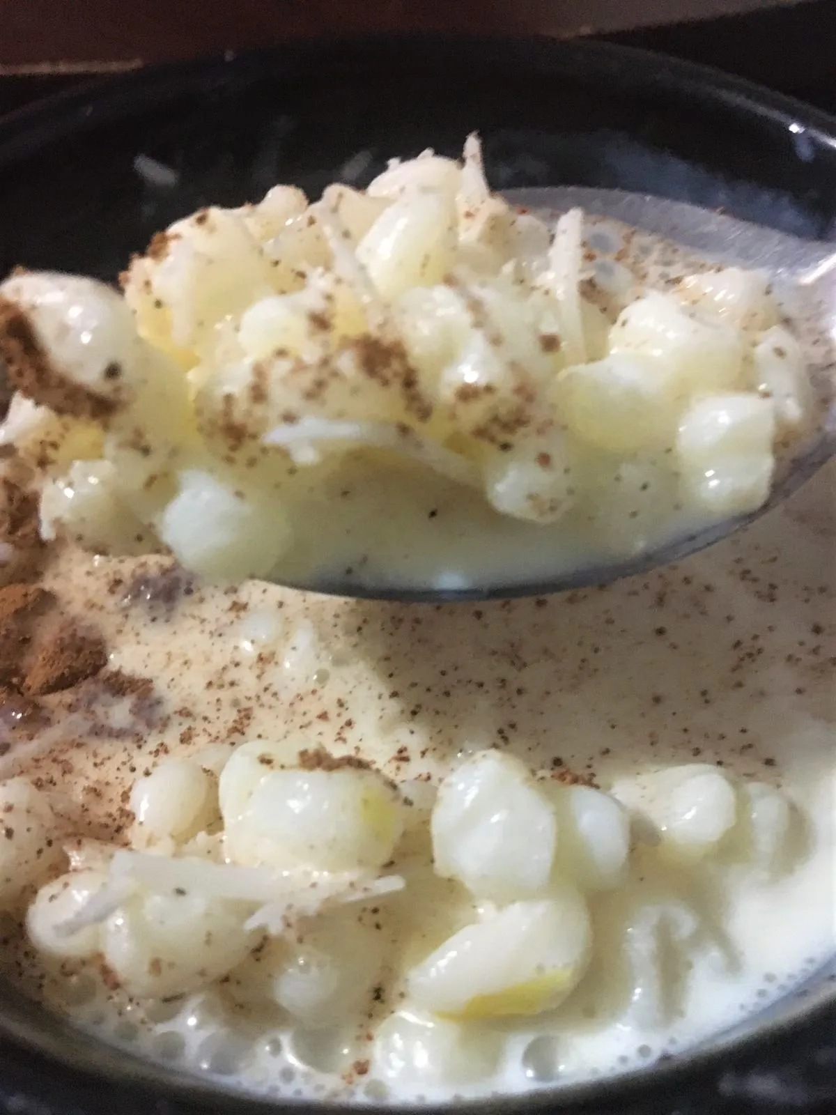 Canjica com Leite Condensado Tordilho