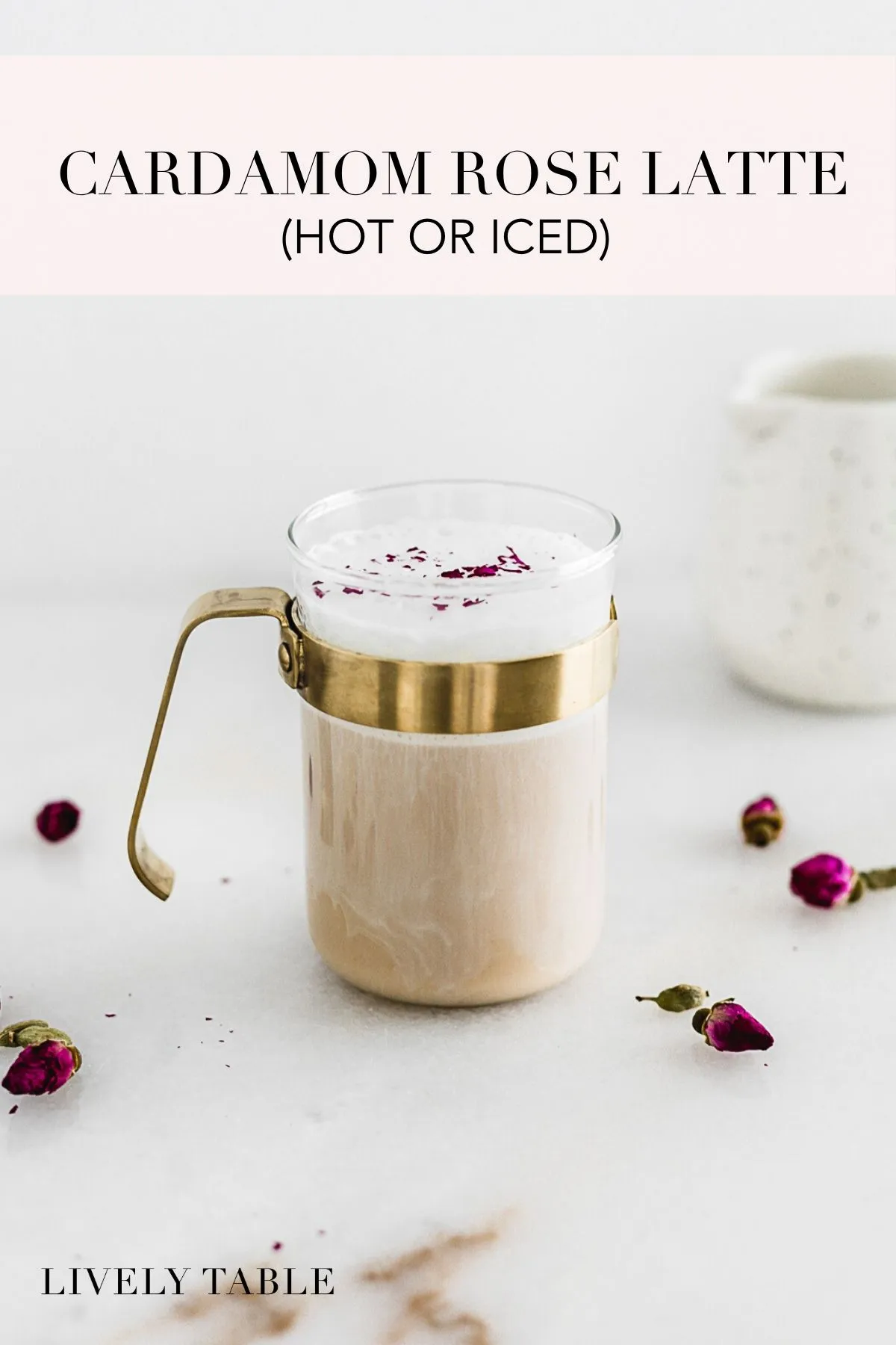 Cardamom Rose Iced Latte