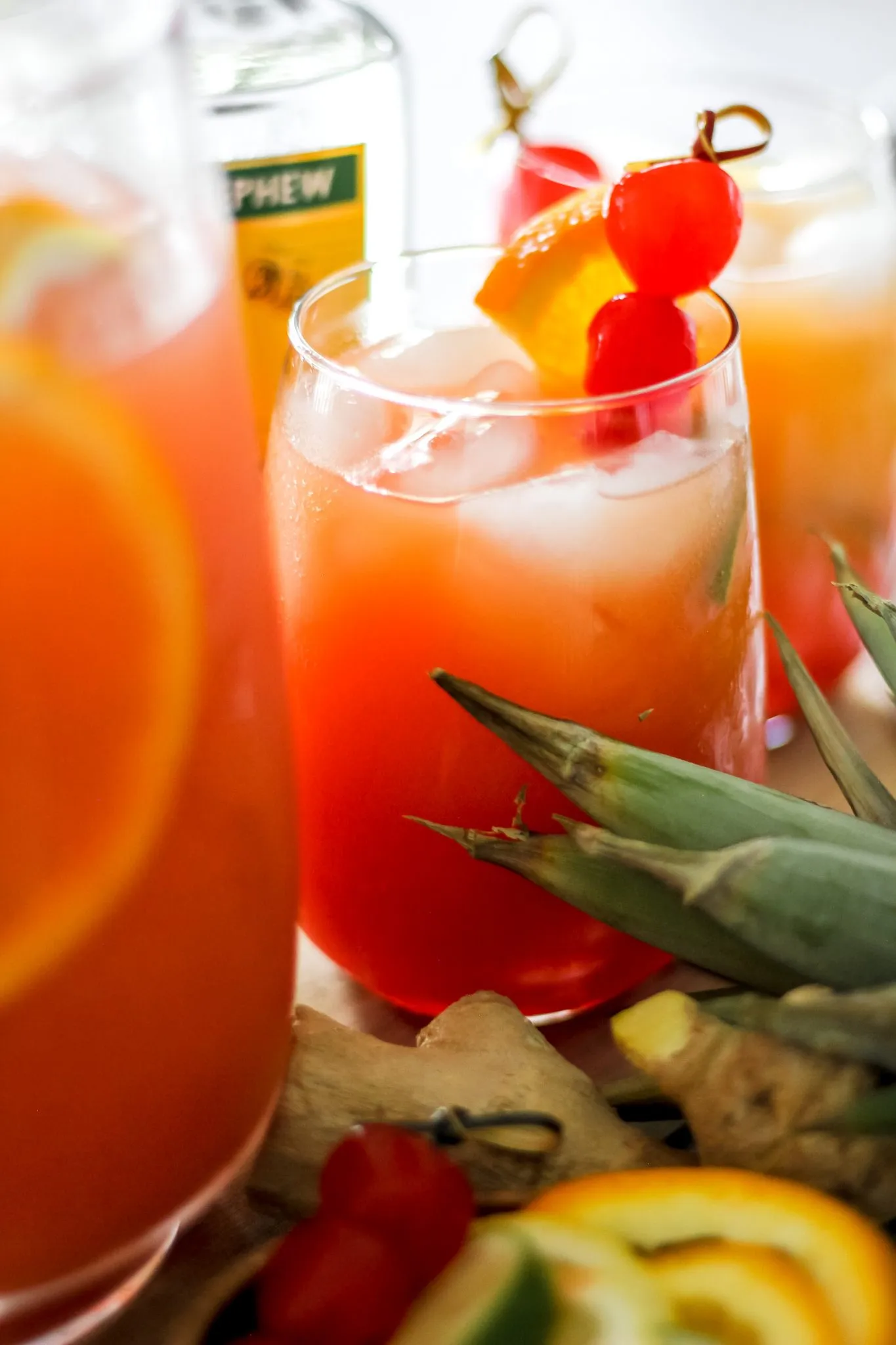 Caribbean Rum Punch Mocktail
