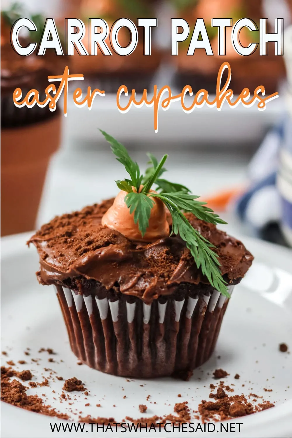 Carrot Patch Easter Cupcakes