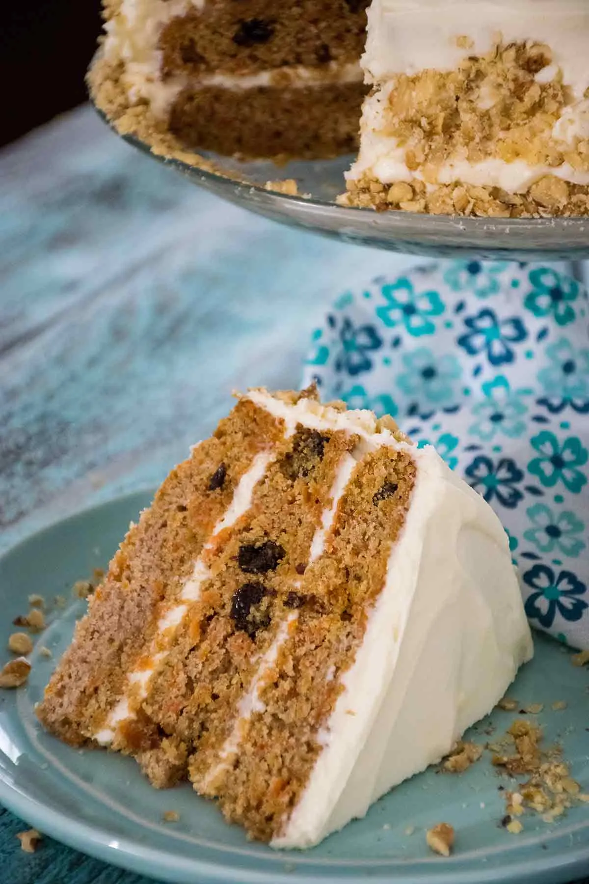 Carrot Raisin Coffee Cake
