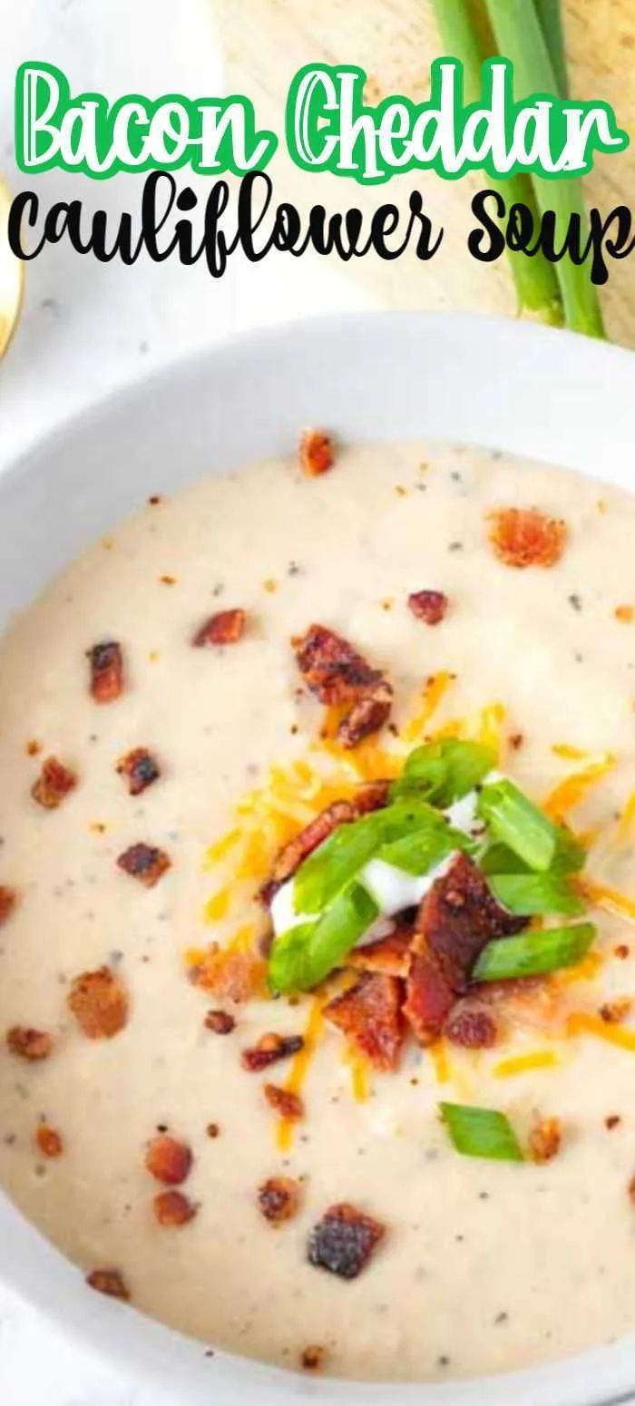 Cauliflower Bacon Cheese Soup Crock Pot