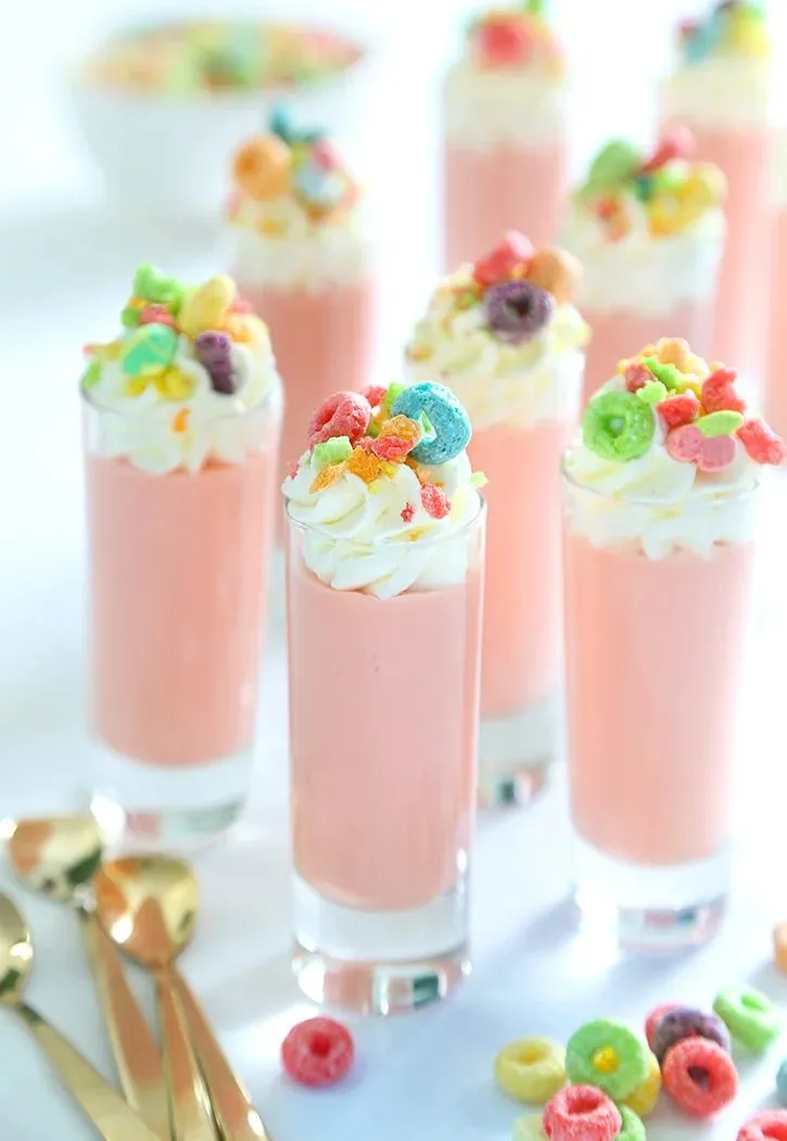 Cereal Milk Pudding Shooters