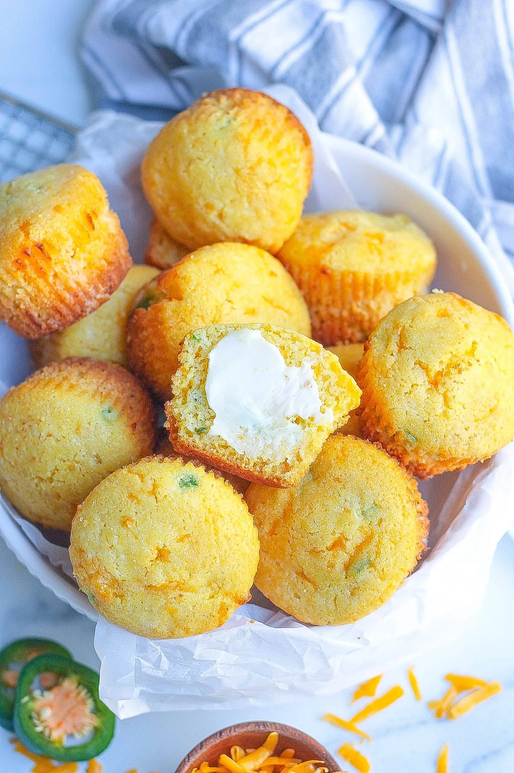Cheddar Dill Corn Muffins