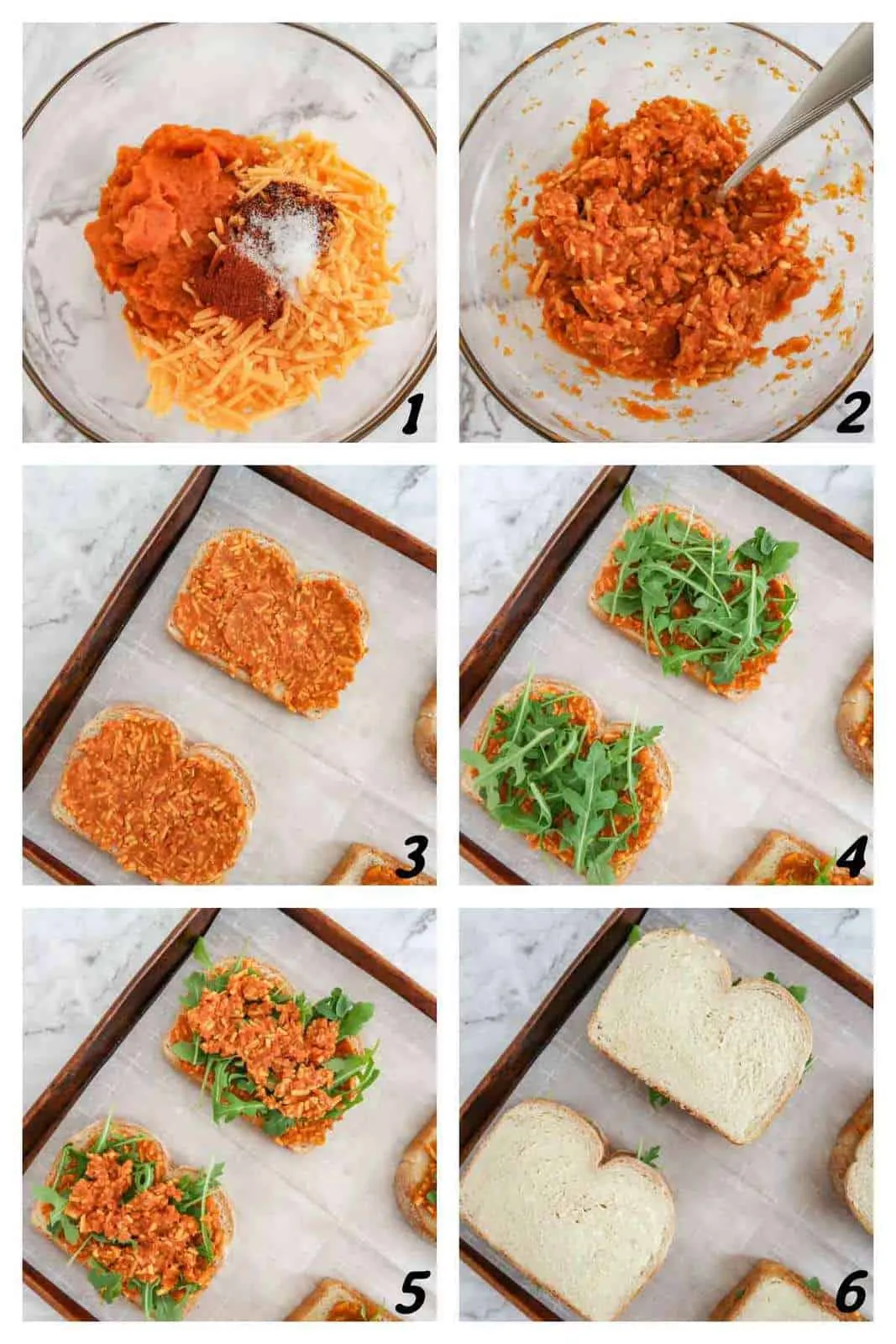 Cheddar Pumpkin Grilled Cheese Sandwiches