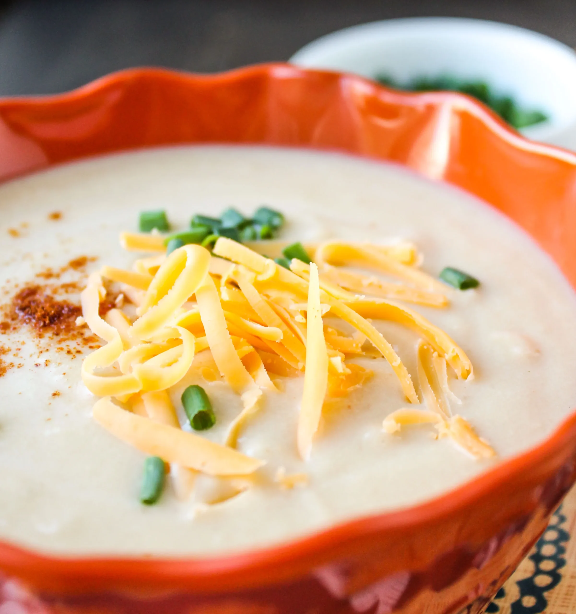 Cheddar and Cauliflower Soup