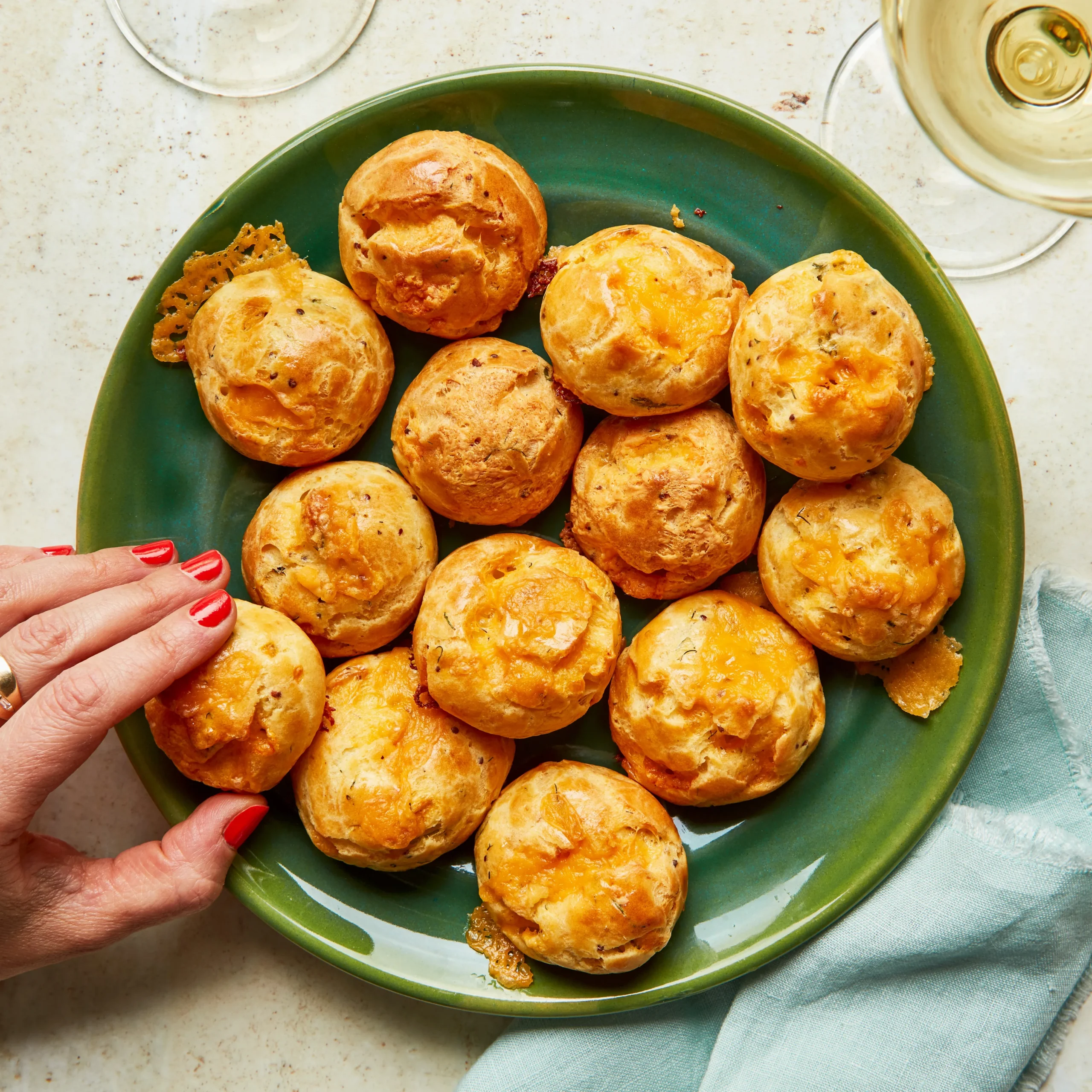 Cheddar and Pepper Gougères