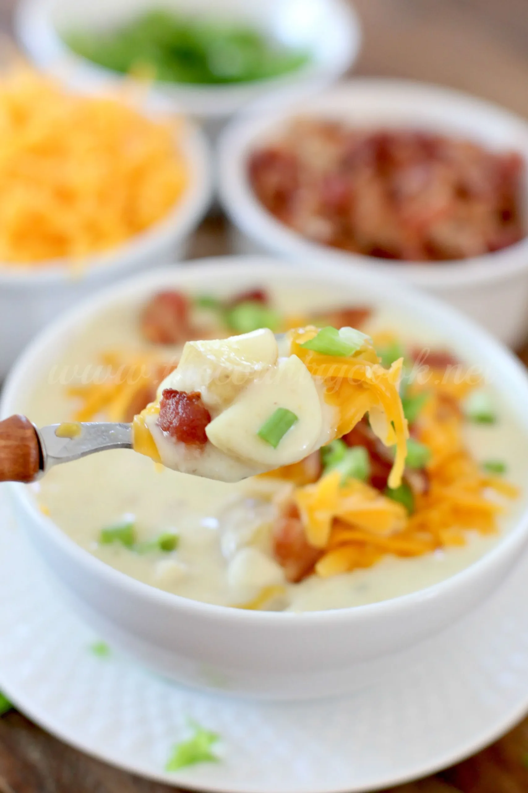Cheesy Bacon Ranch Potato Soup