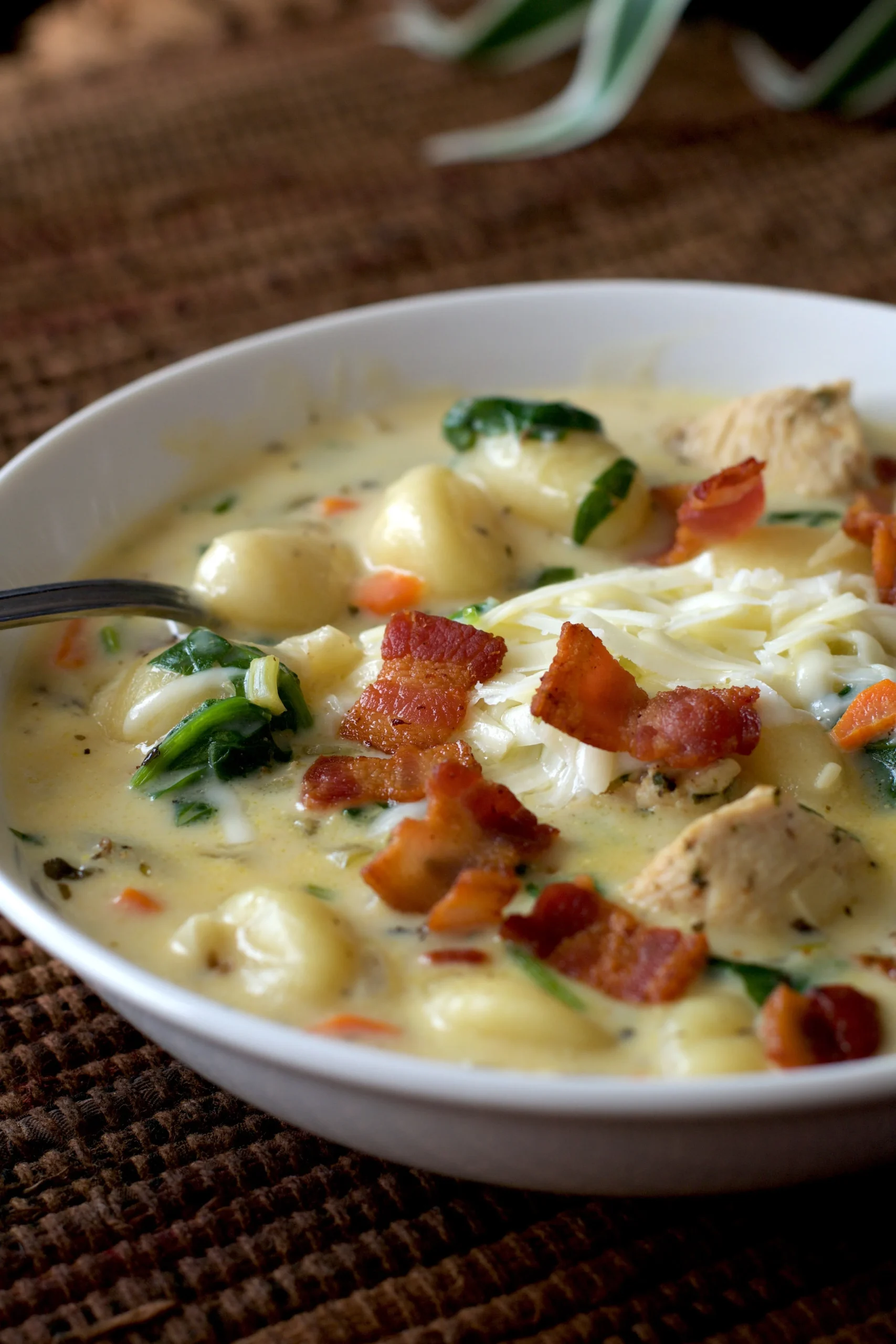Cheesy Chicken Gnocchi Soup