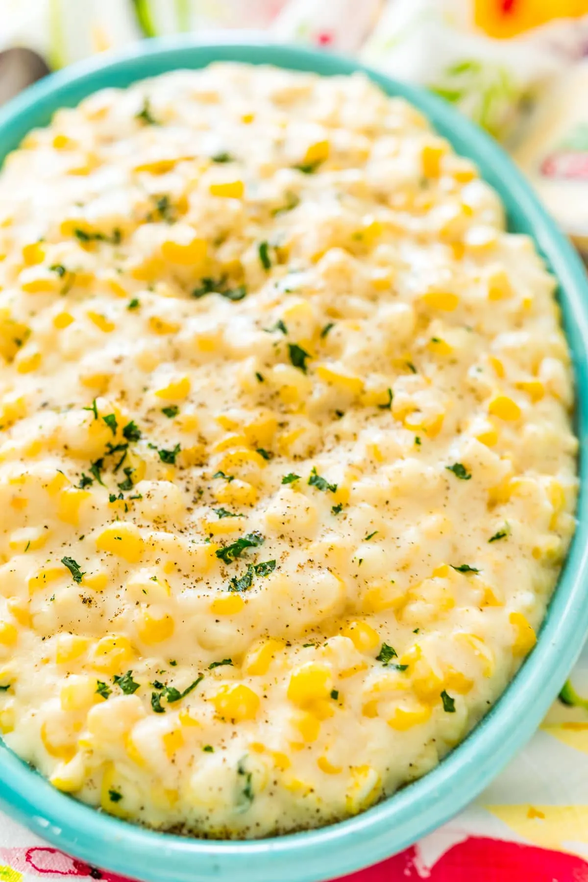 Cheesy Crock Pot Chicken Fiesta Corn