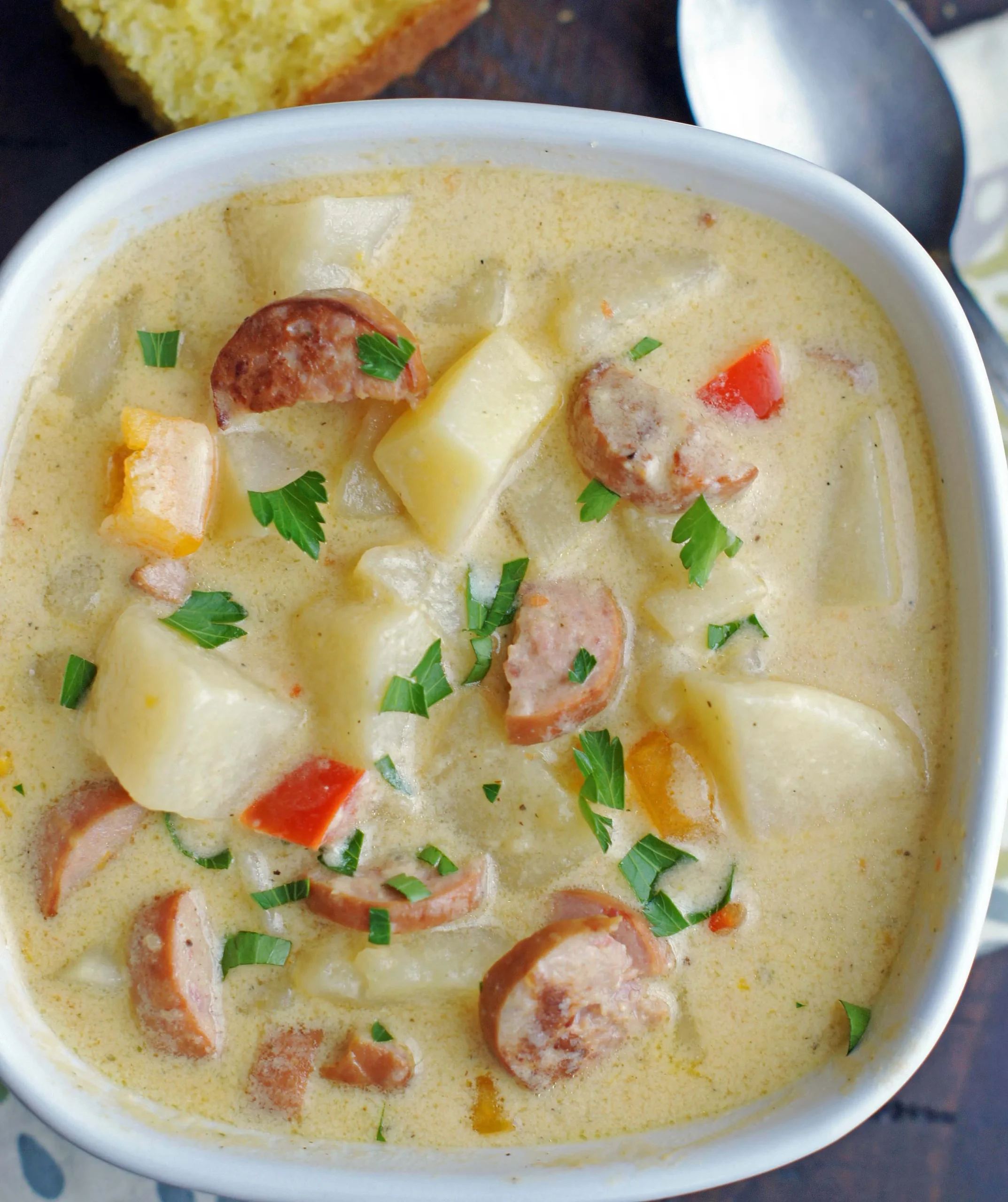 Cheesy Sausage Potato Soup