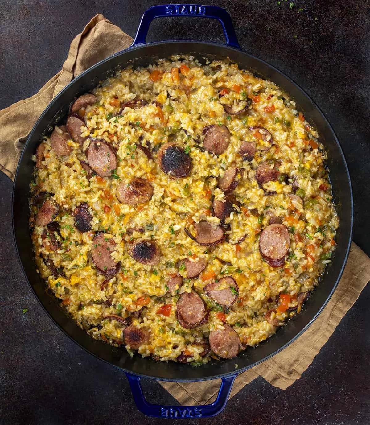 Cheesy Sausage and Rice