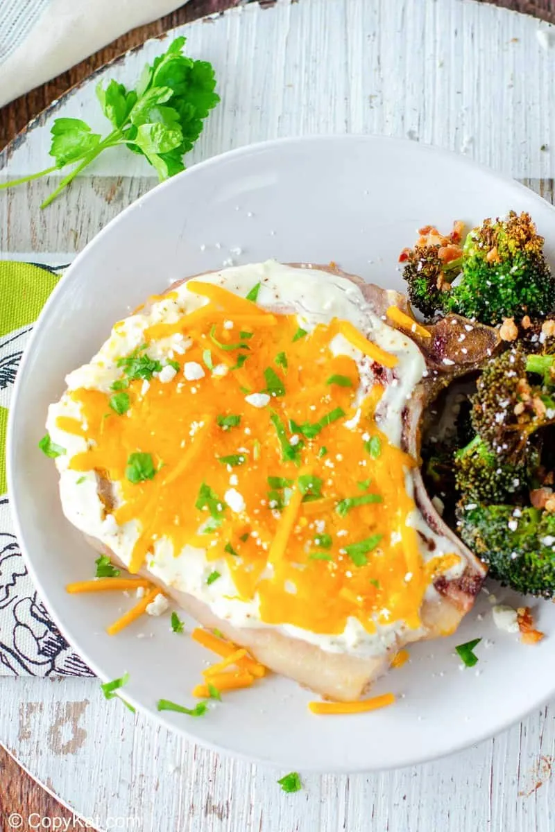 Cheesy Sour Cream Baked Pork Chops