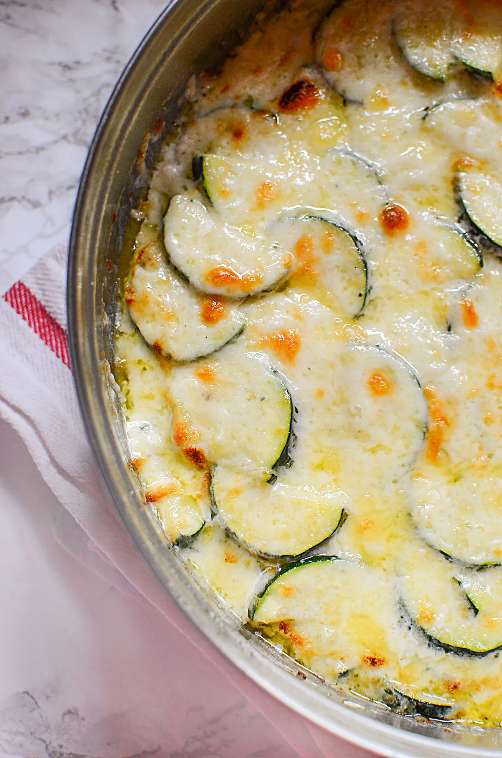 Cheesy Zucchini Gratin Low Carb