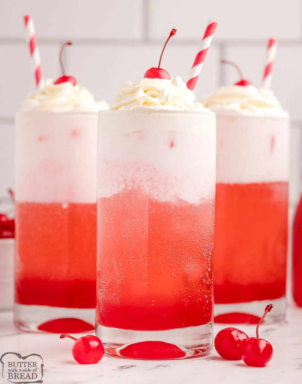 Cherry Italian Cream Sodas