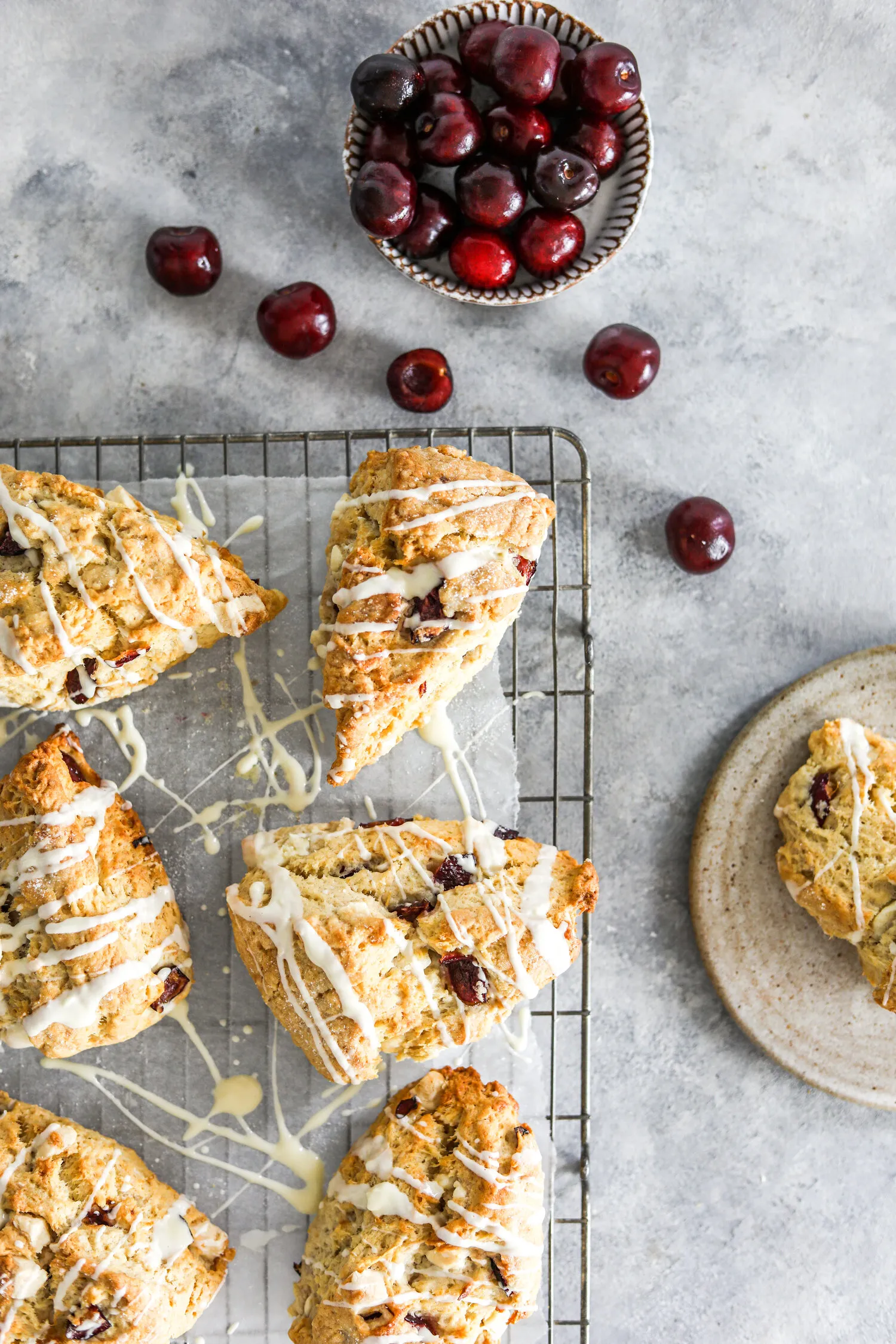 Cherry White Chocolate Scones