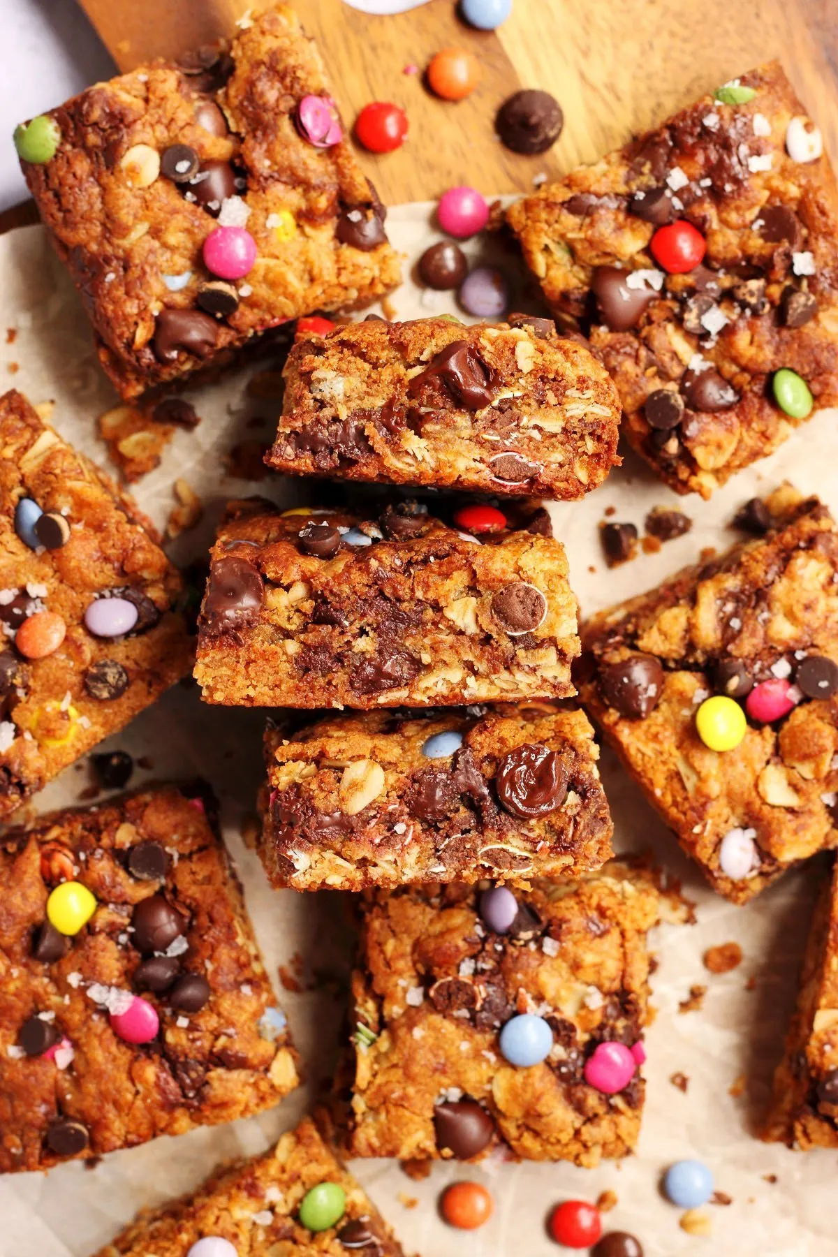 Chewy Monster Cookie Bars